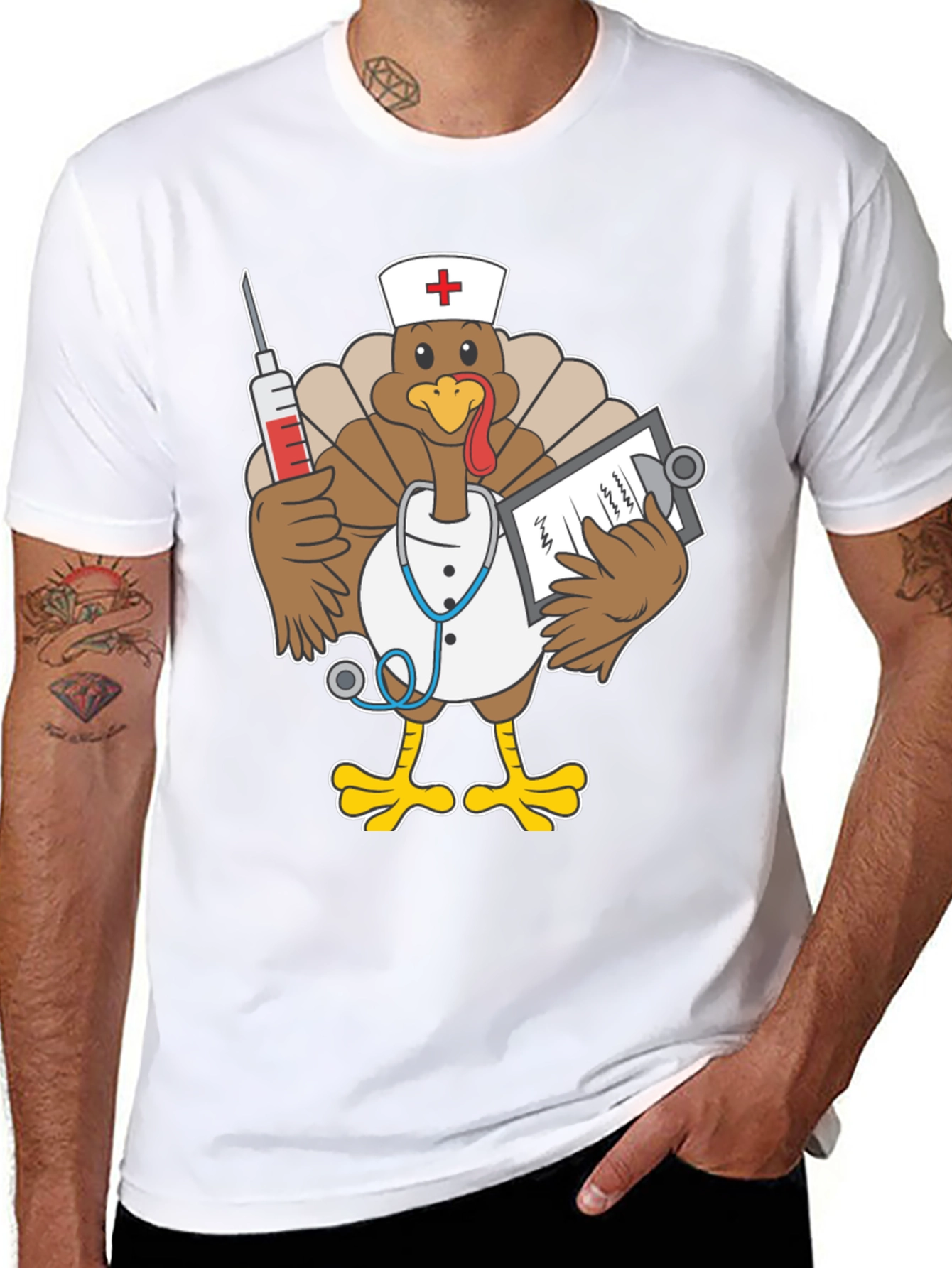 Funny Turkey Nurse T-Shirt