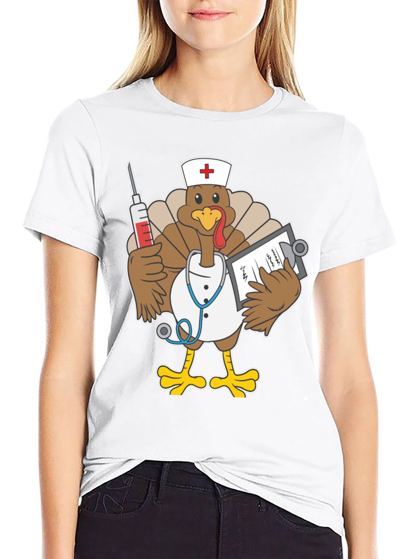Funny Turkey Nurse T-Shirt