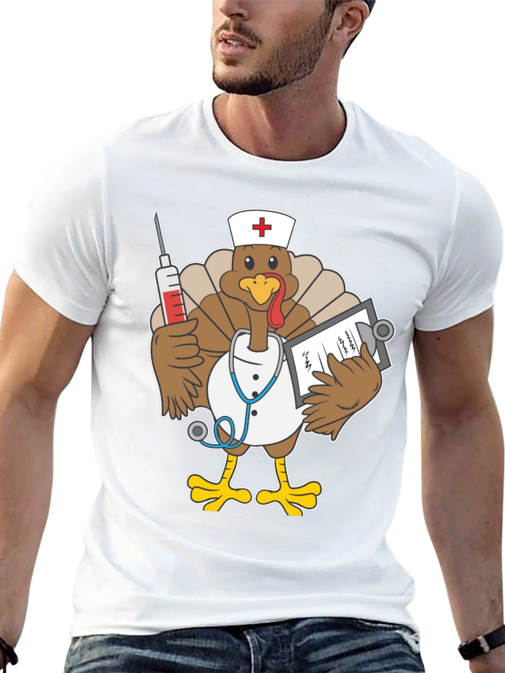 Funny Turkey Nurse T-Shirt