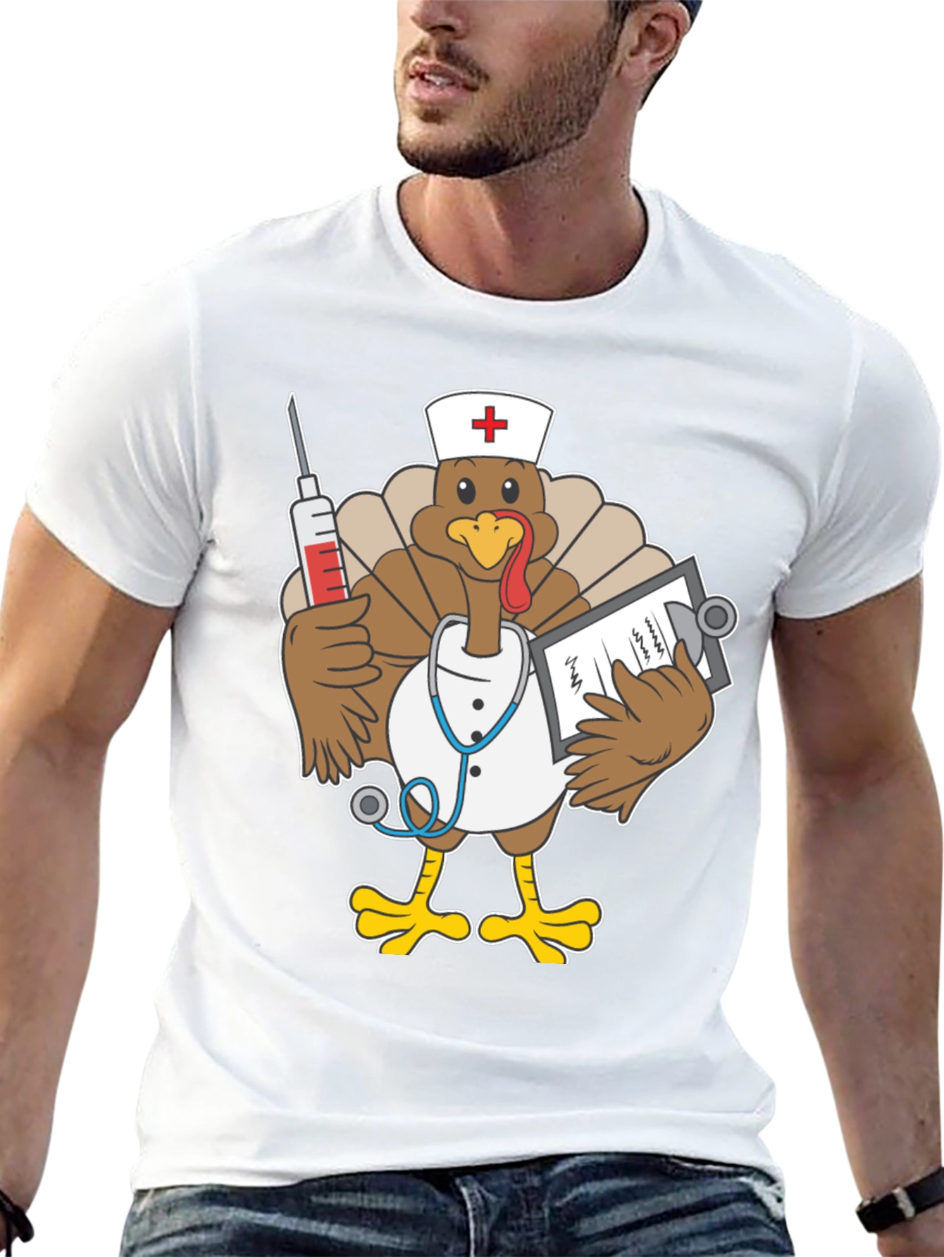 Funny Turkey Nurse T-Shirt