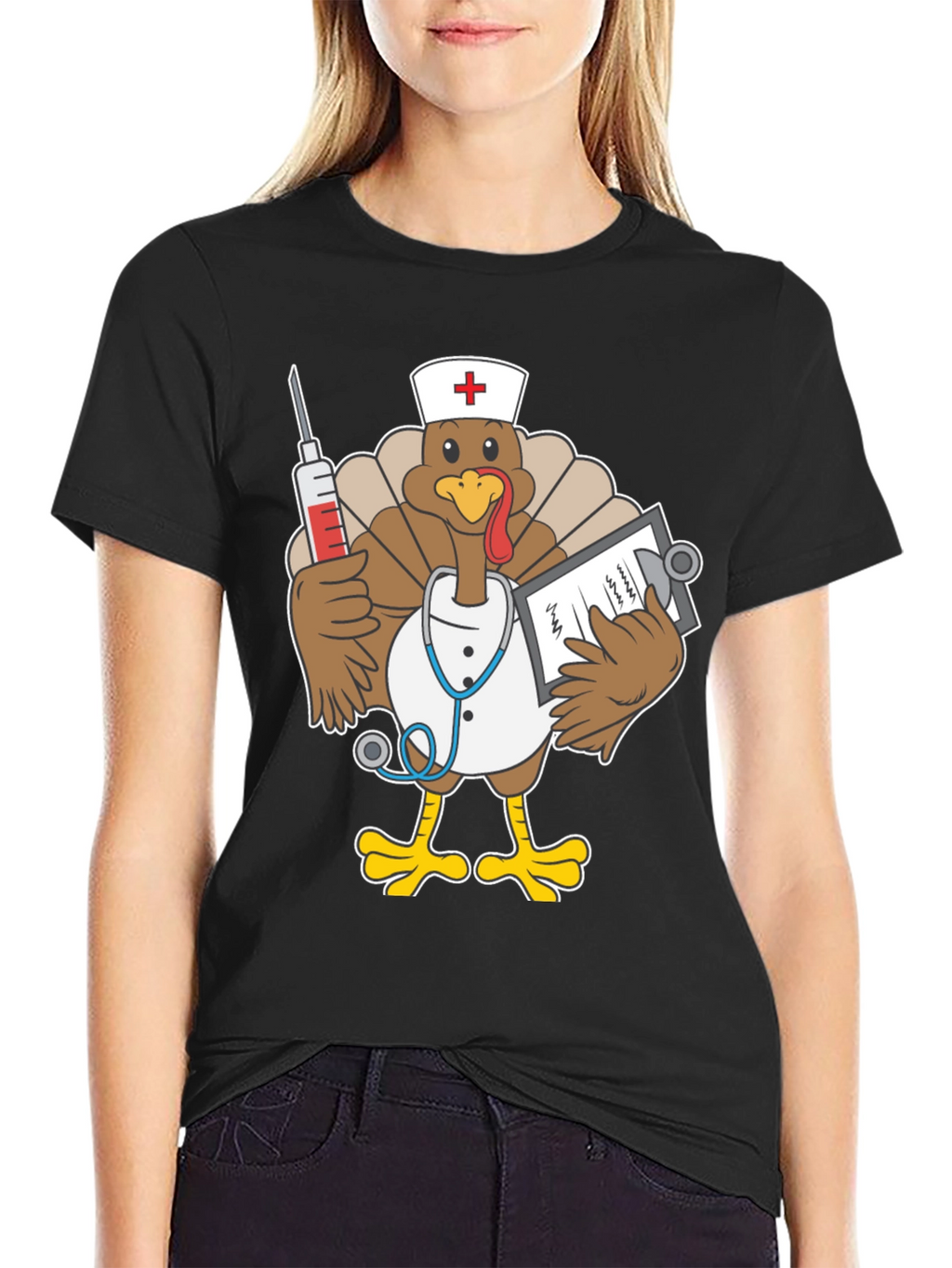 Funny Turkey Nurse T-Shirt