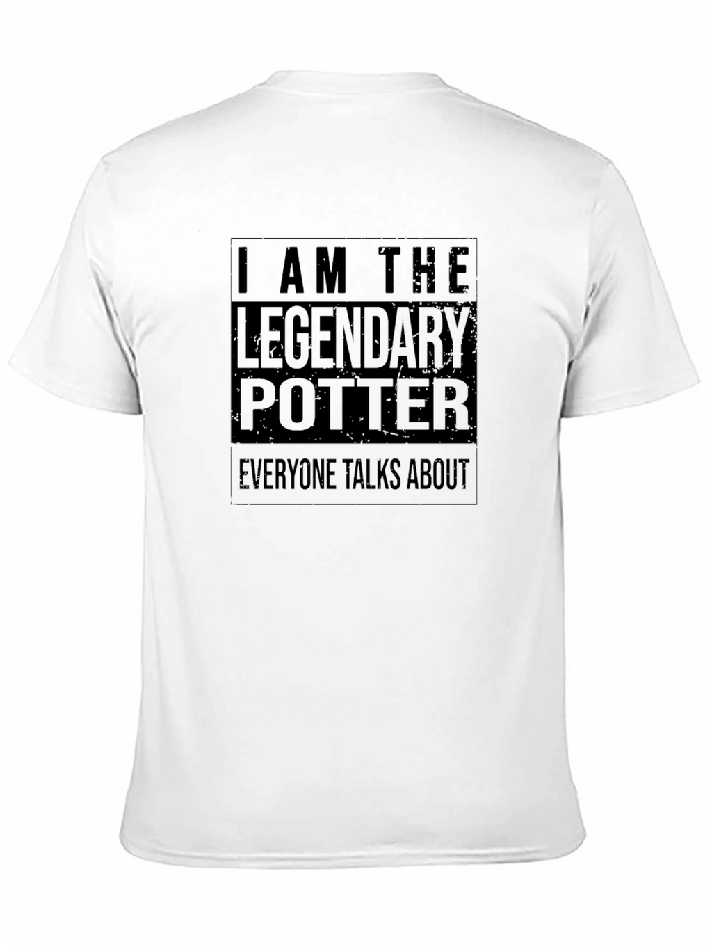 Legendary Potter Graphic Tee - Black Cotton T-Shirt