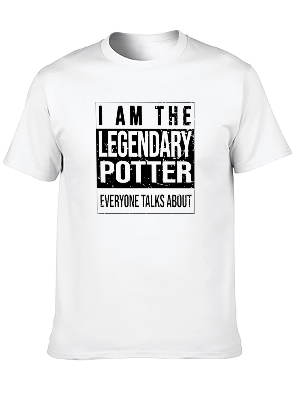 Legendary Potter Graphic Tee - Black Cotton T-Shirt
