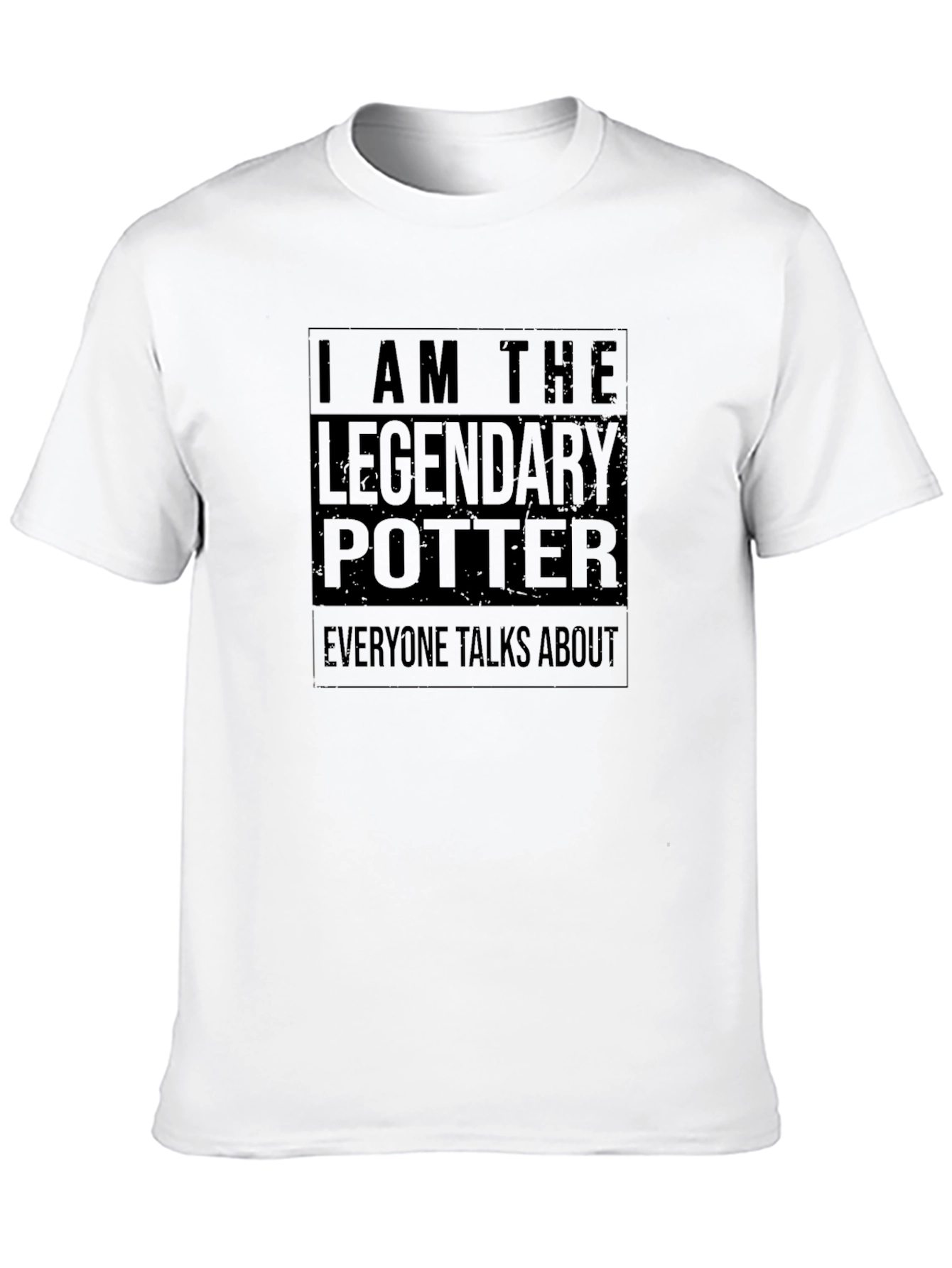 Legendary Potter Graphic Tee - Black Cotton T-Shirt