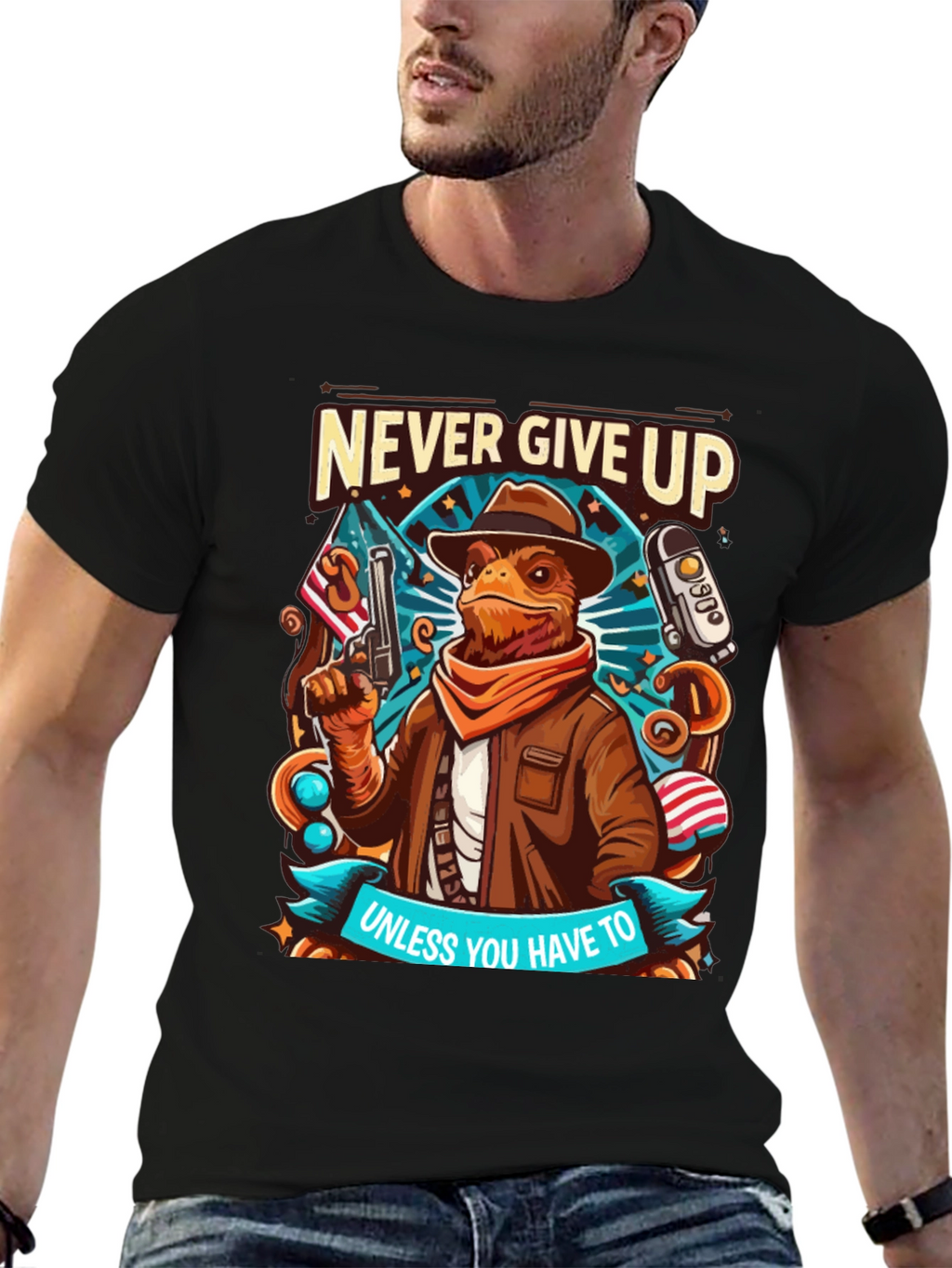 Never Give Up Unless T-Shirt