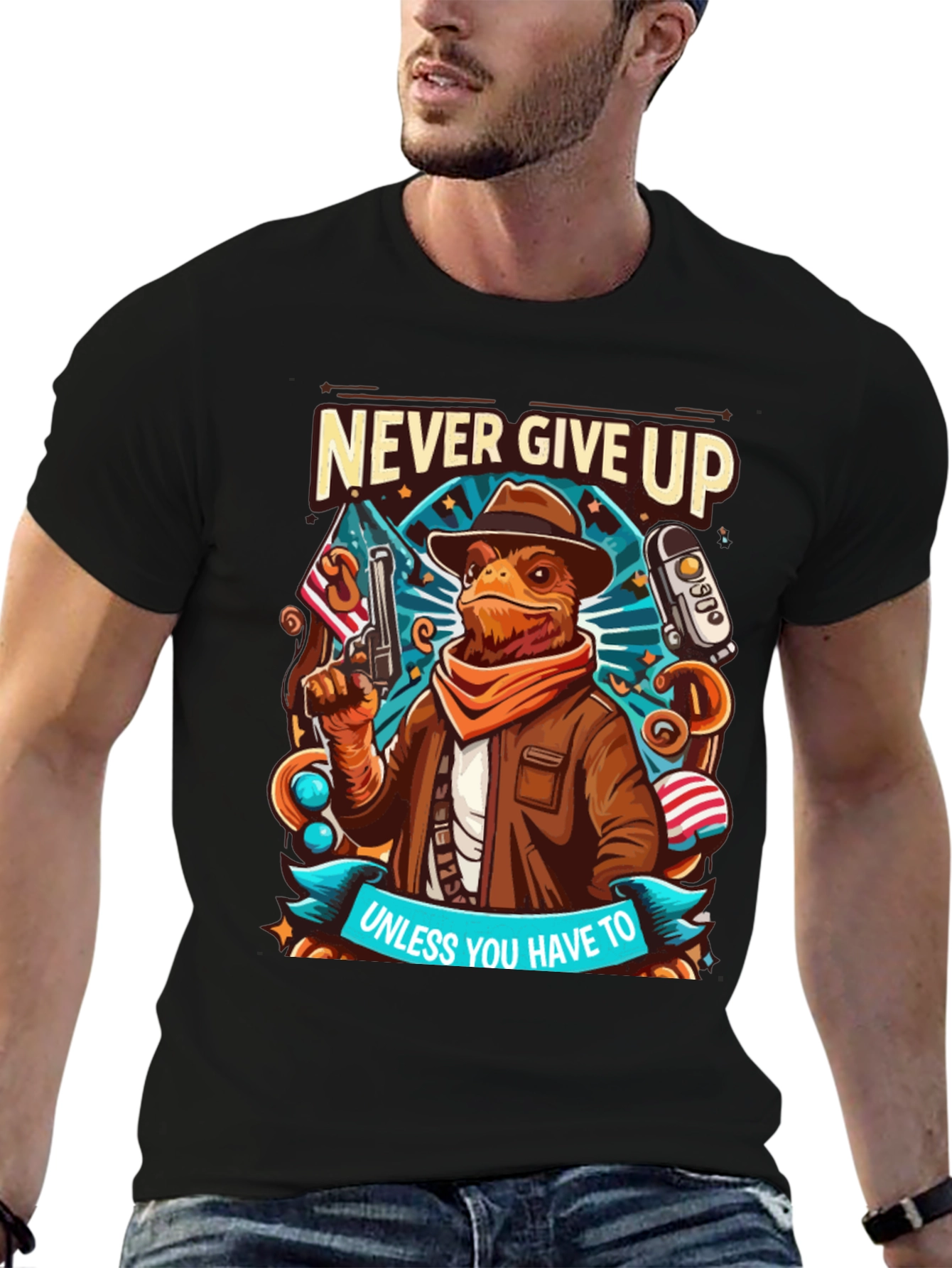Never Give Up Unless T-Shirt