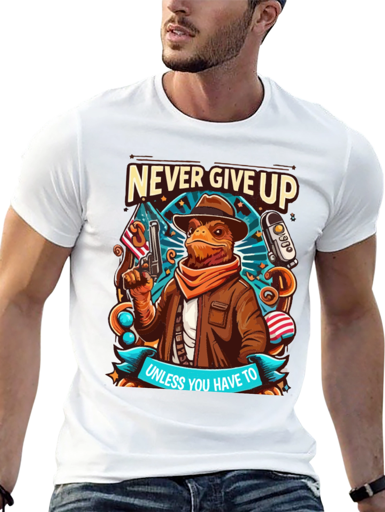Never Give Up Unless T-Shirt