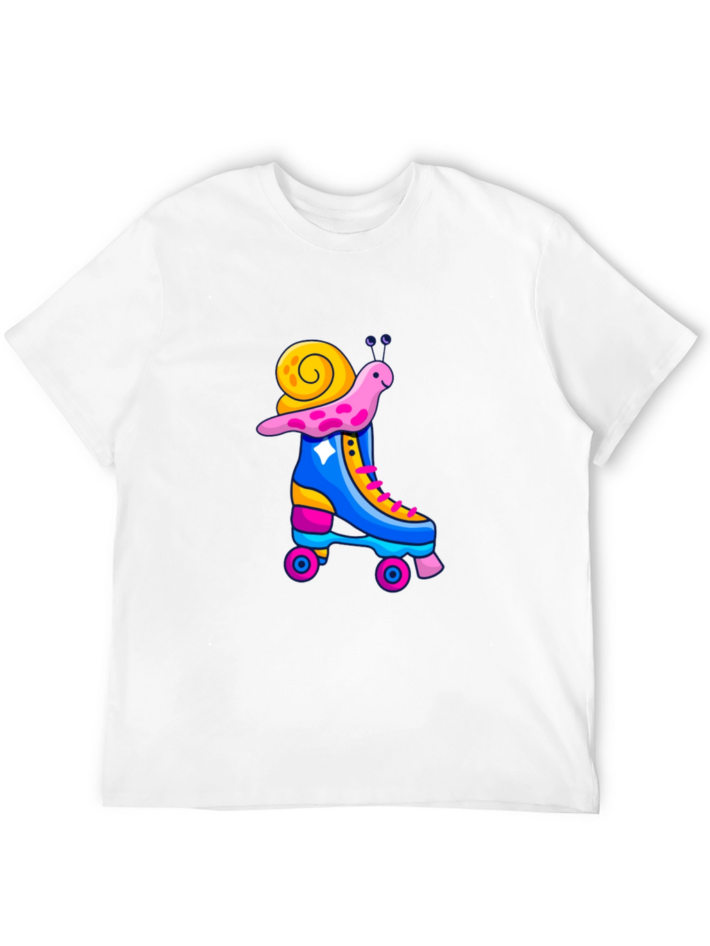 Snail Roller Skate Graphic T-Shirt