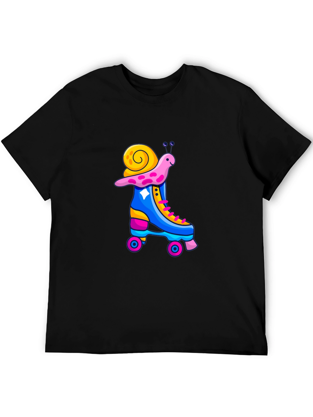 Snail Roller Skate Graphic T-Shirt