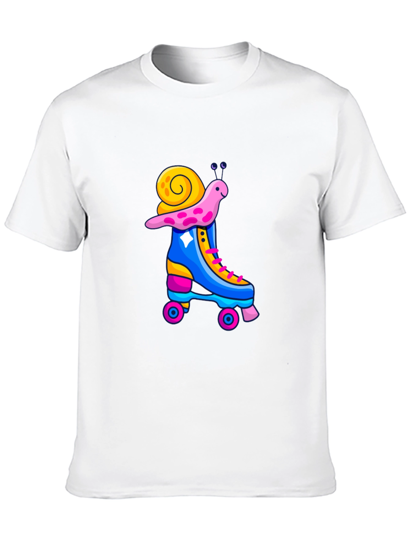 Snail Roller Skate Graphic T-Shirt
