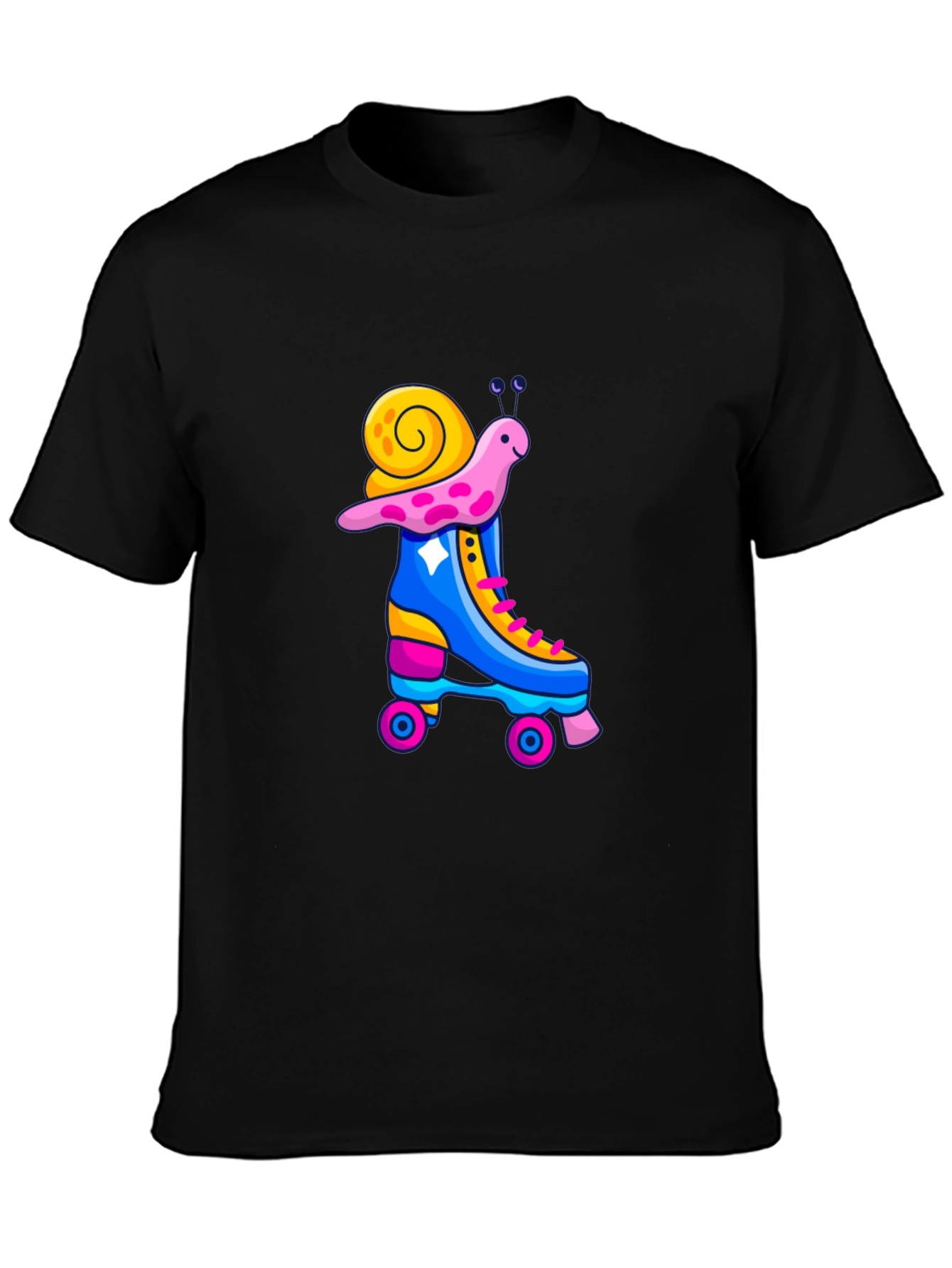 Snail Roller Skate Graphic T-Shirt