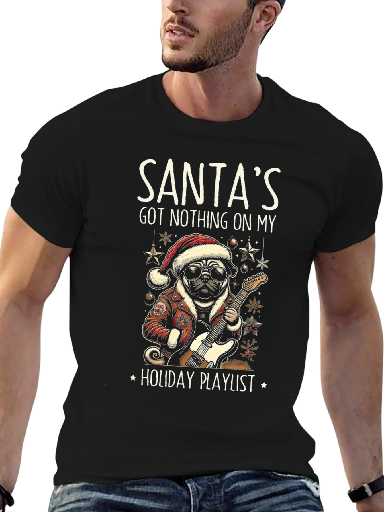 Santas Holiday Playlist T-Shirt
