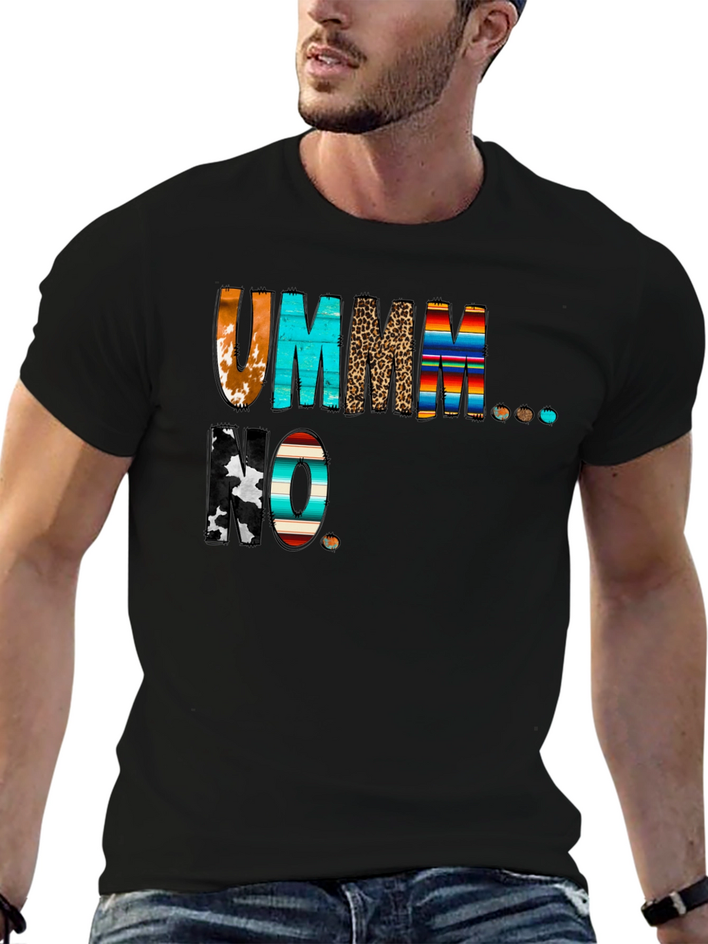 Ummm No Graphic Tee - Novelty T-Shirt
