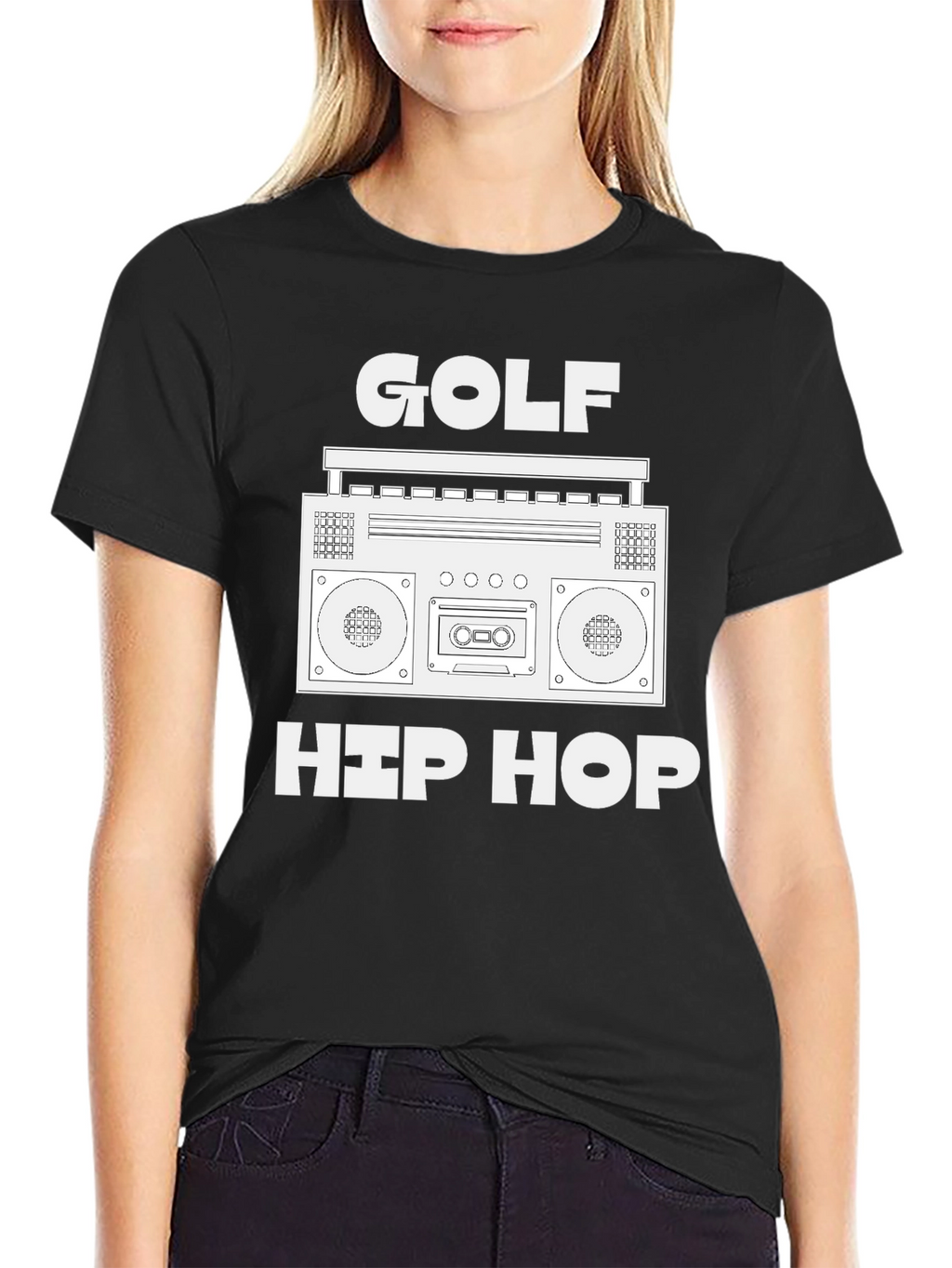 Golf Hip Hop Boombox Graphic Tee
