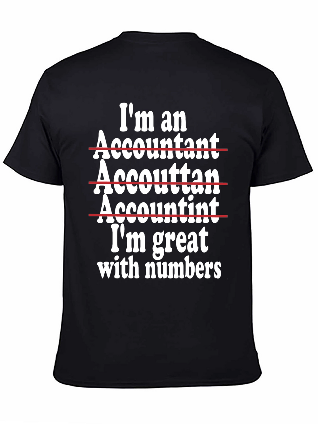 Funny Accountant T-Shirt - Im Great With Numbers!