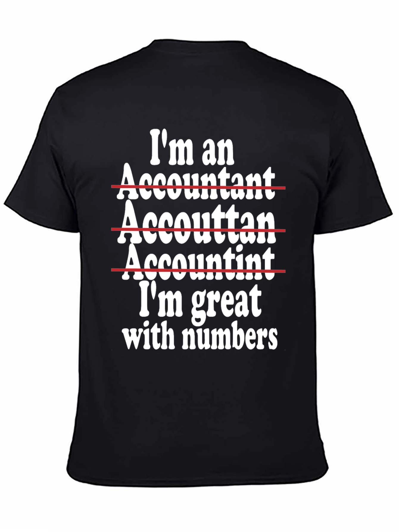 Funny Accountant T-Shirt - Im Great With Numbers!