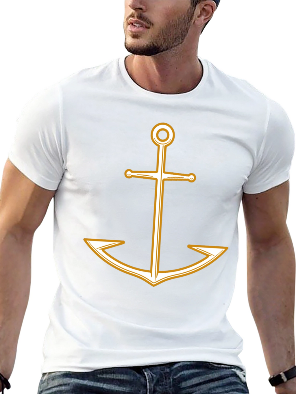 Nautical Anchor Graphic T-Shirt