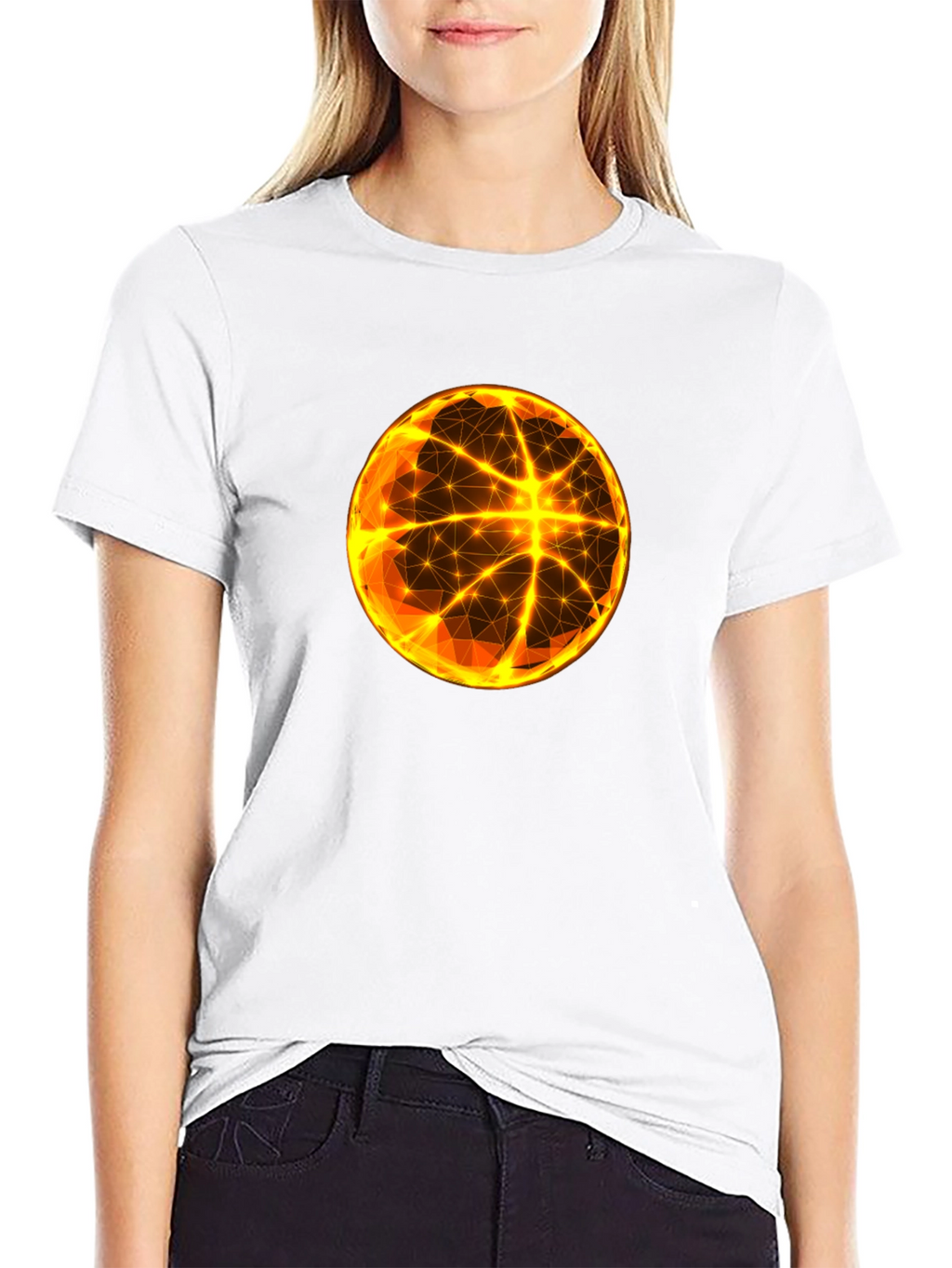 Geometric Sphere Graphic T-Shirt - Modern Abstract Design