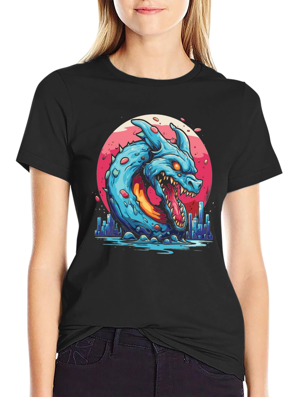 Monster Dragon Graphic T-Shirt
