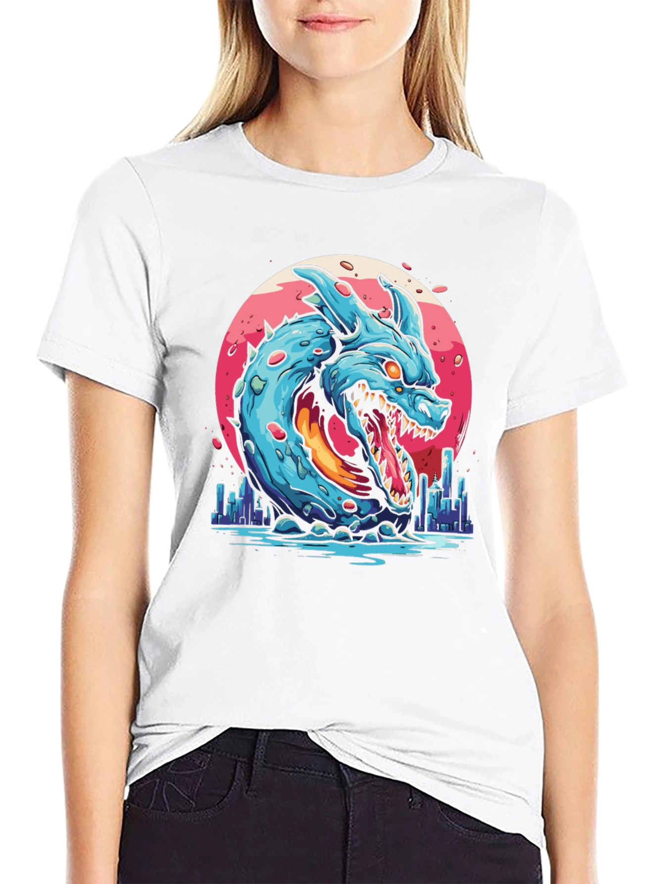 Monster Dragon Graphic T-Shirt