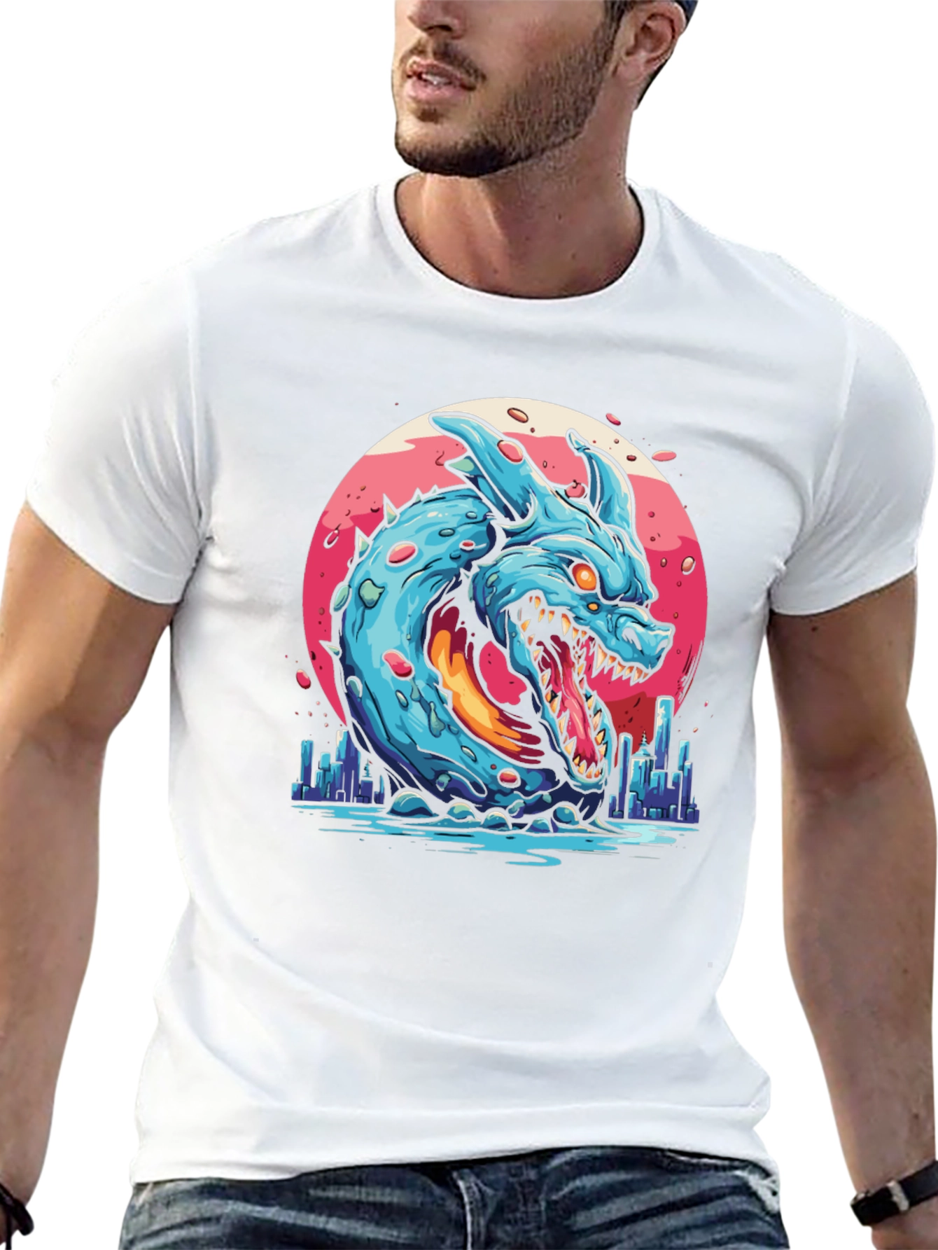 Monster Dragon Graphic T-Shirt