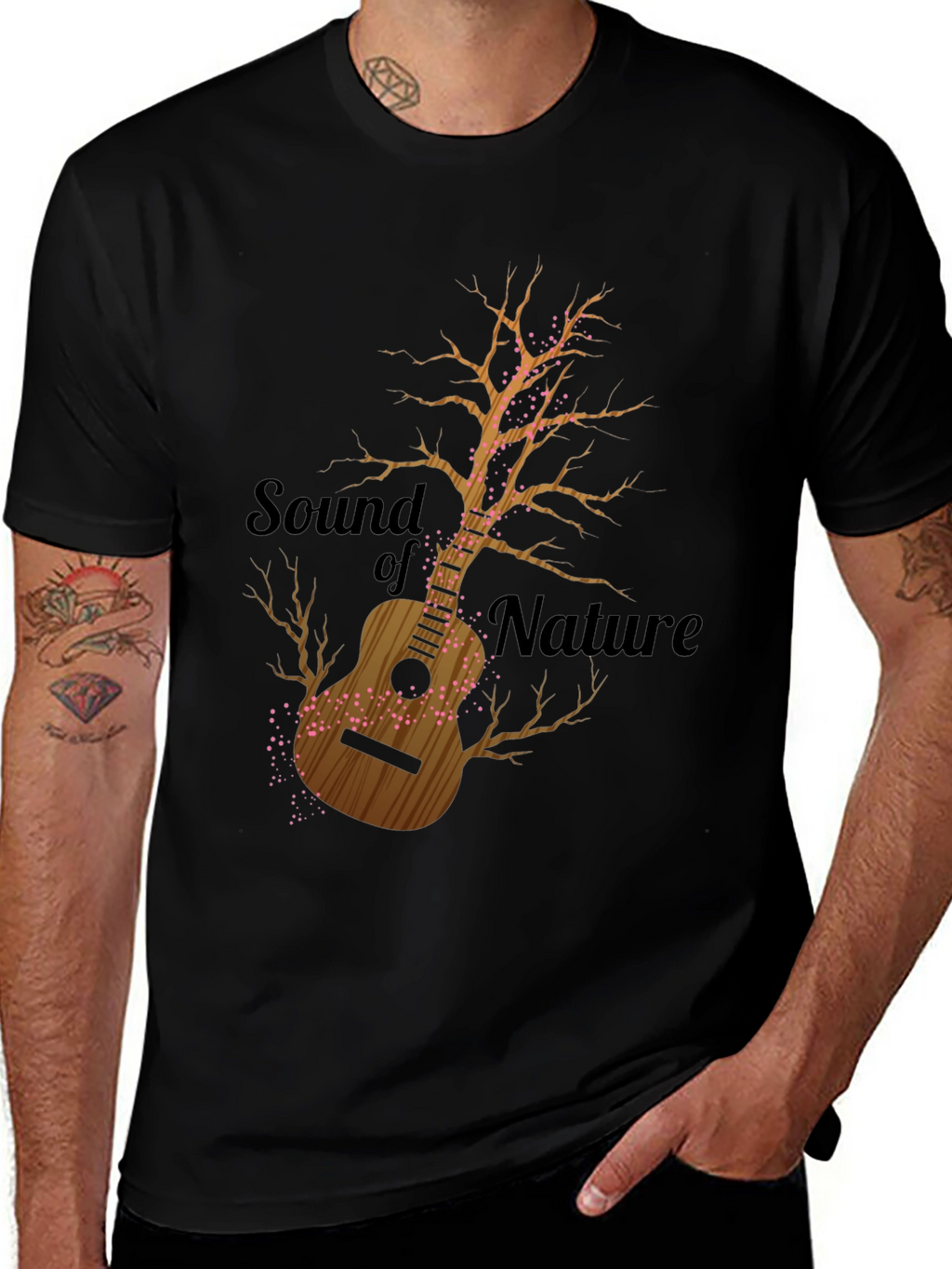 Natures Sound Tee - Guitar Tree Design