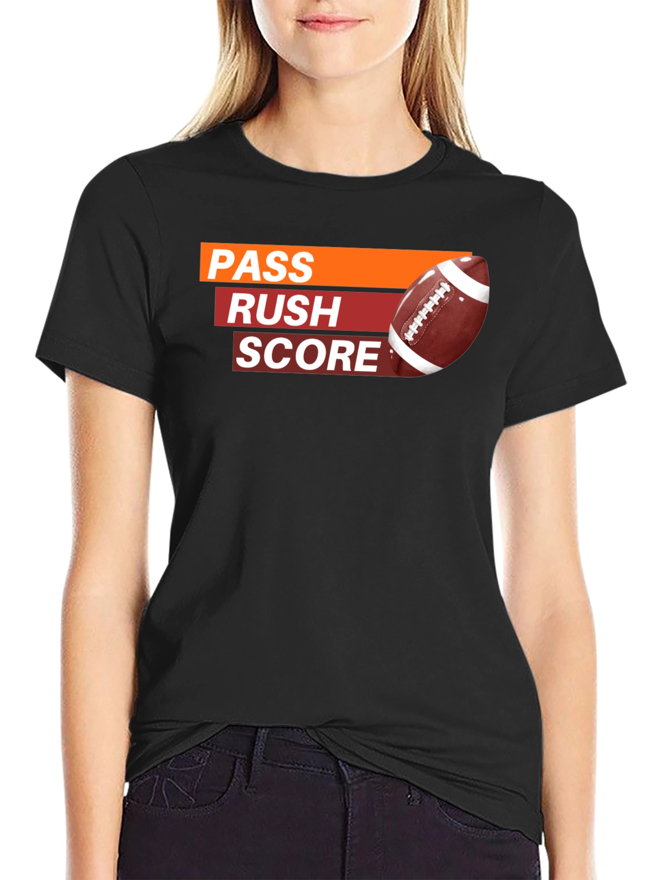 Pass Rush Score Football T-Shirt