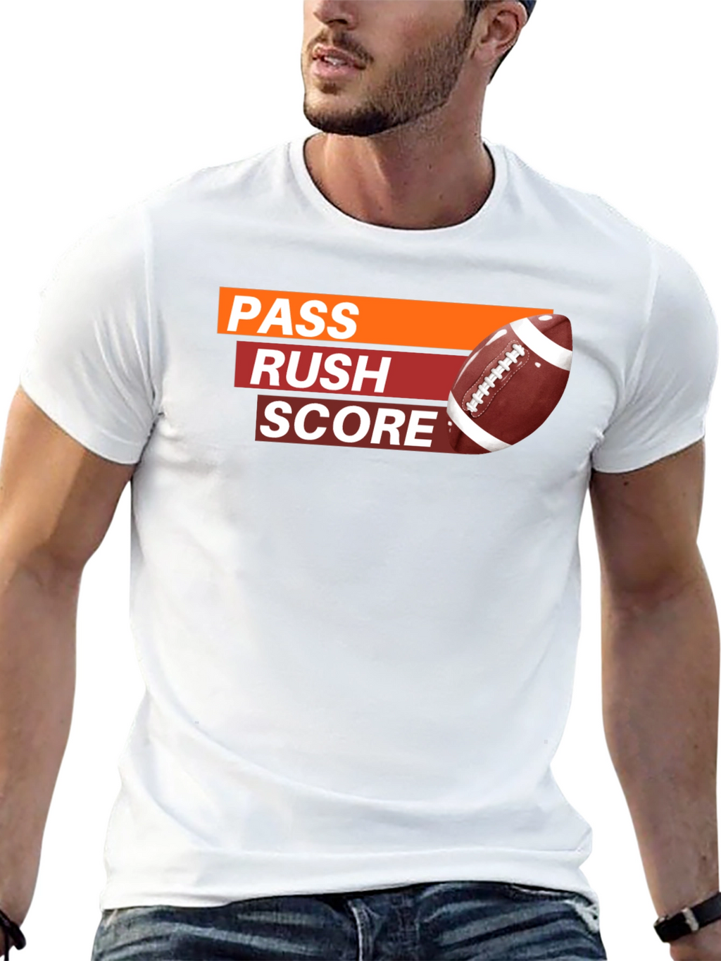 Pass Rush Score Football T-Shirt
