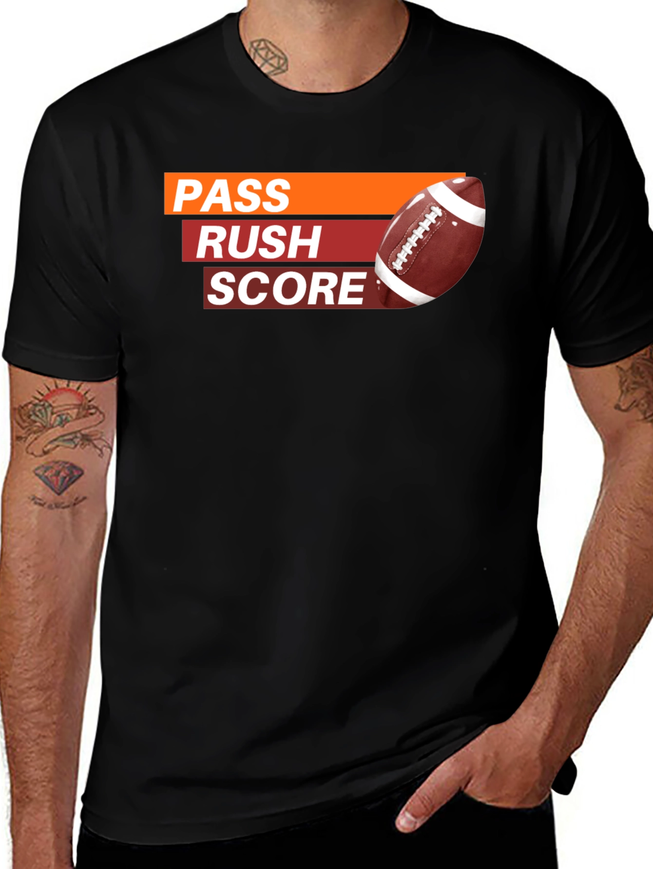 Pass Rush Score Football T-Shirt
