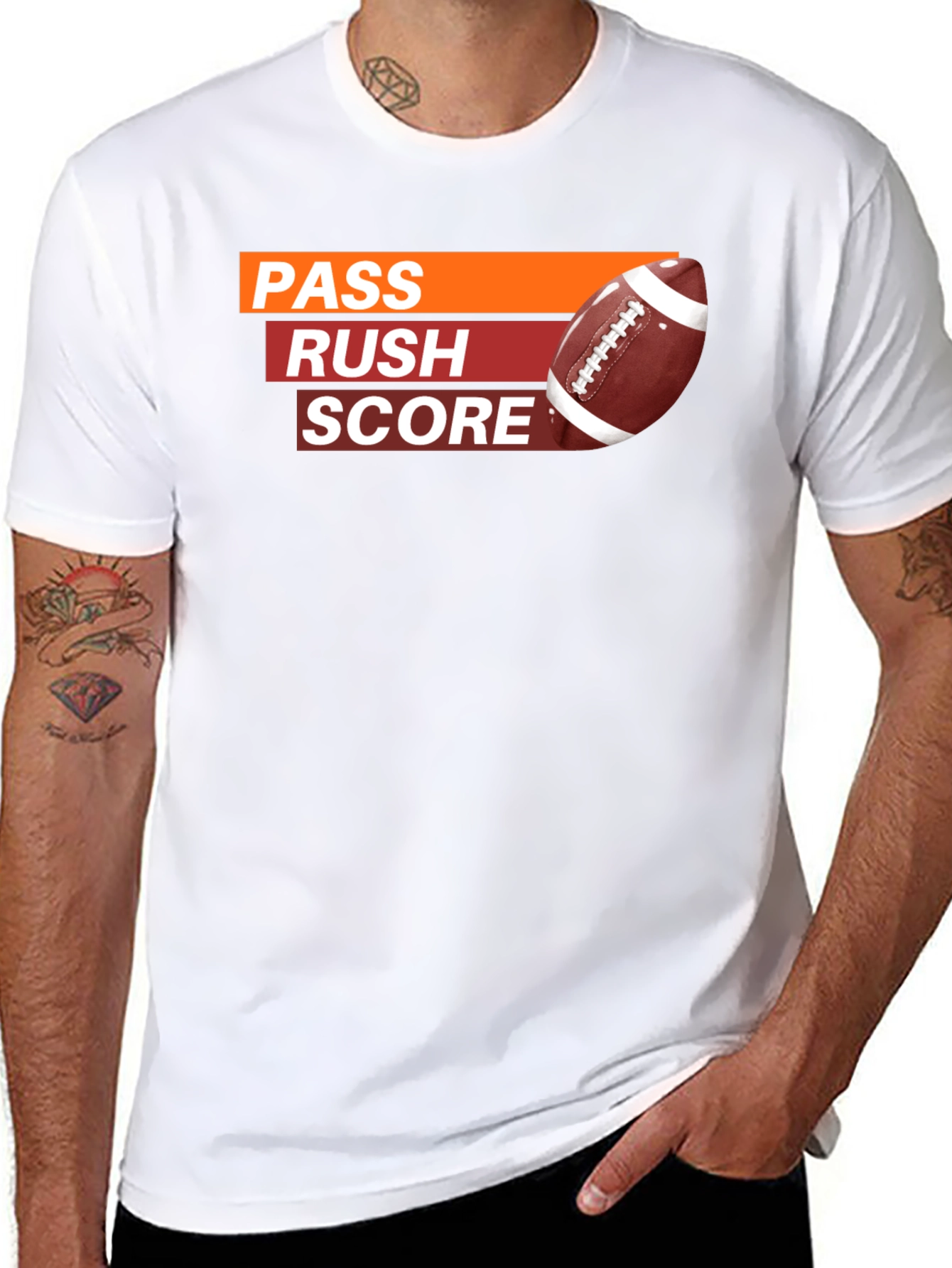 Pass Rush Score Football T-Shirt