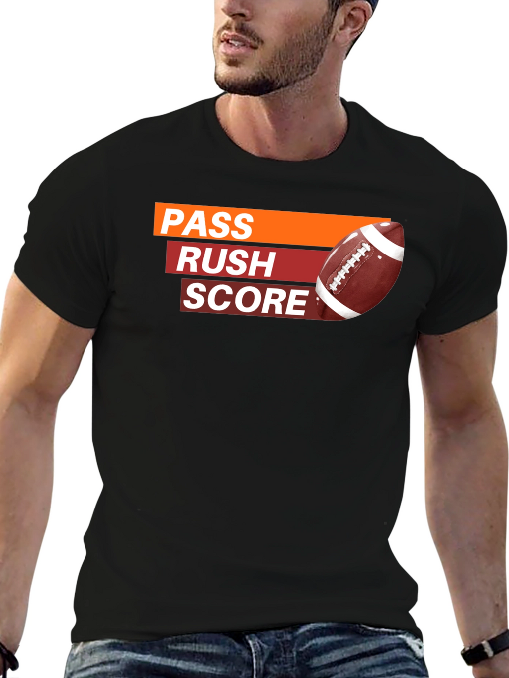 Pass Rush Score Football T-Shirt
