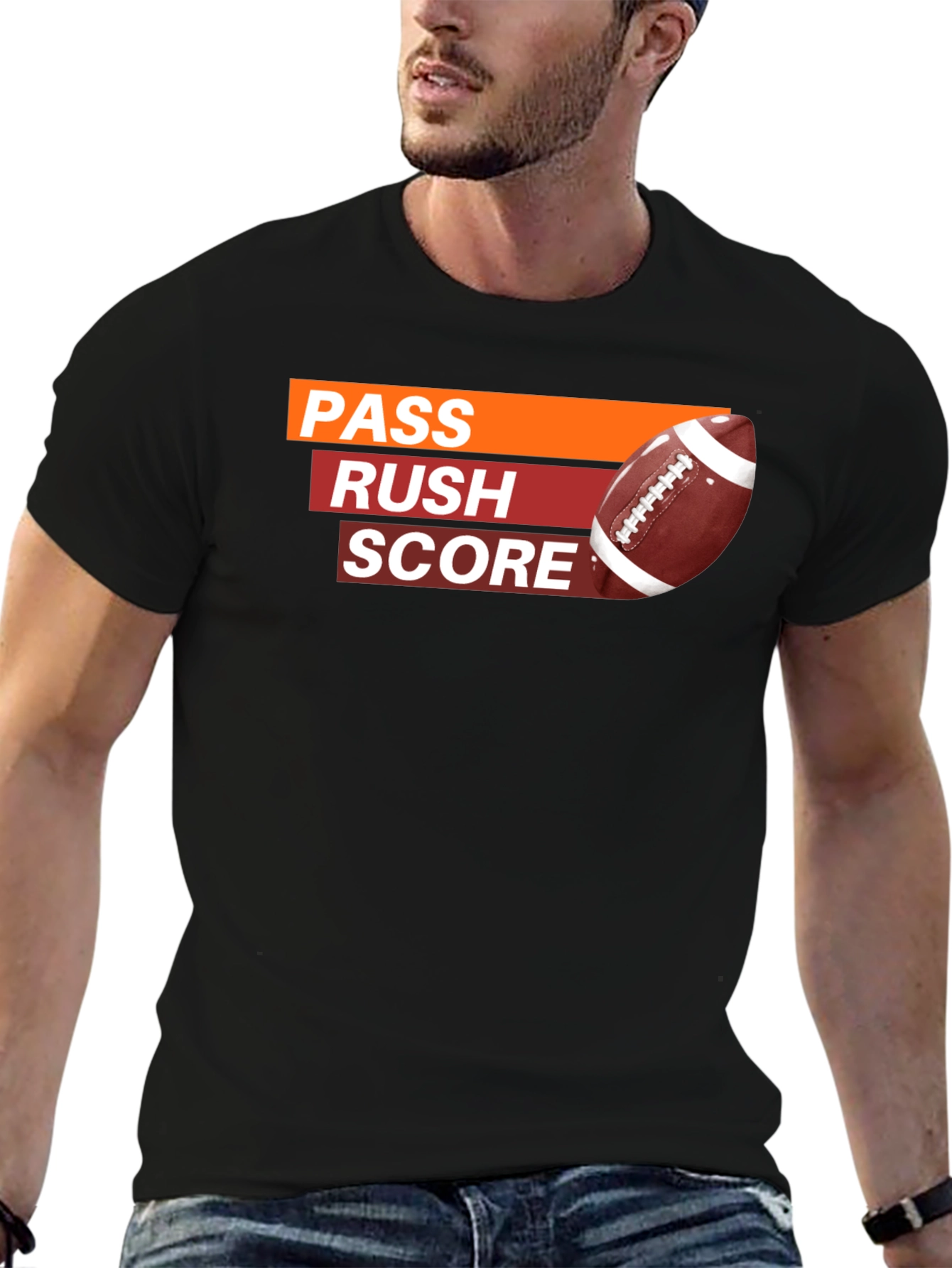 Pass Rush Score Football T-Shirt