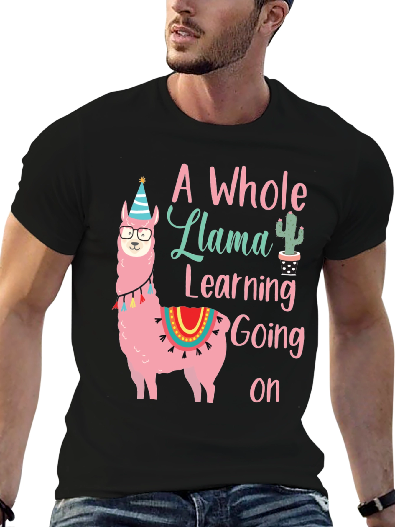 A Whole Llama Learning Going On T-Shirt