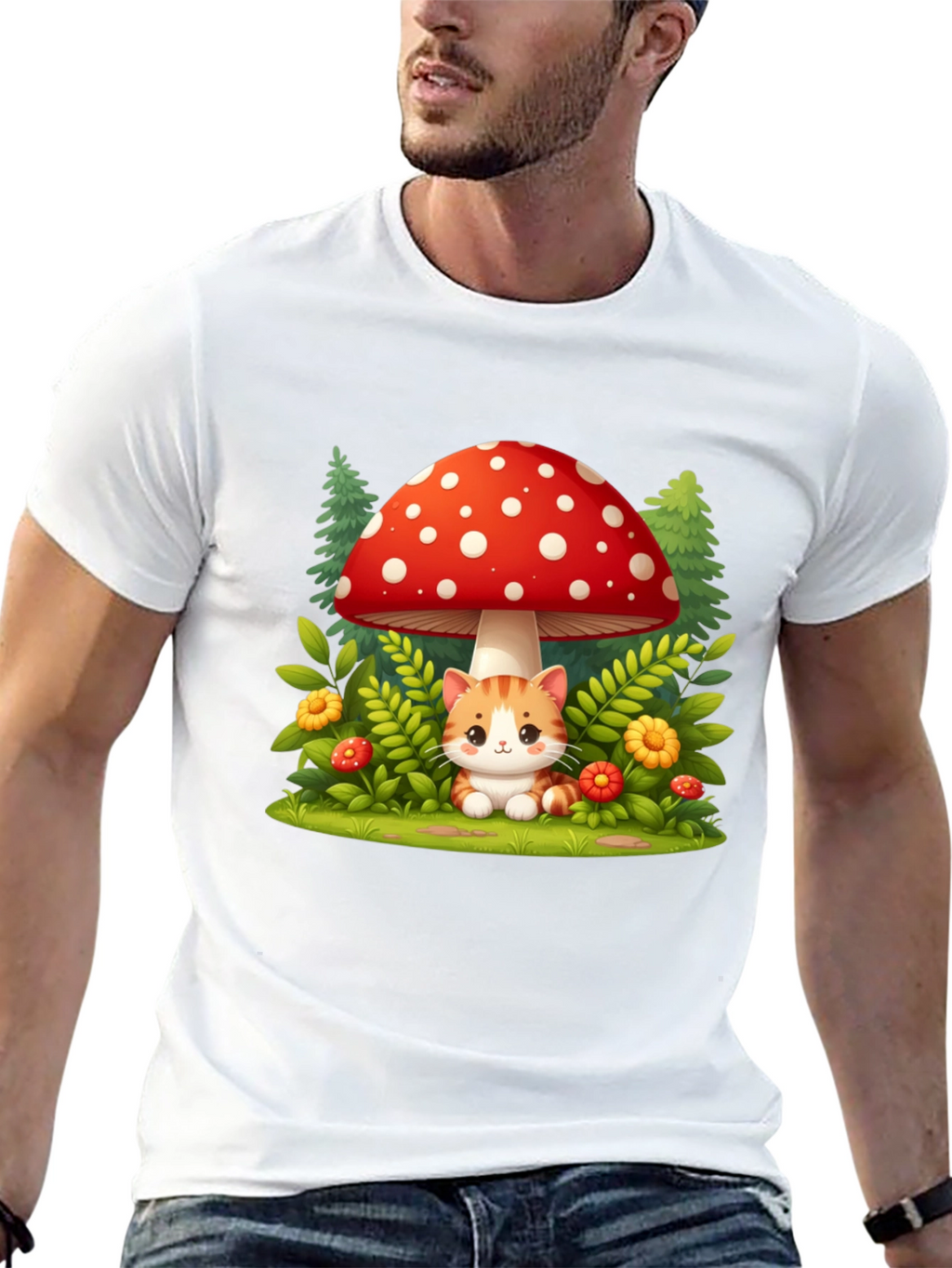 Mushroom Cat T-Shirt