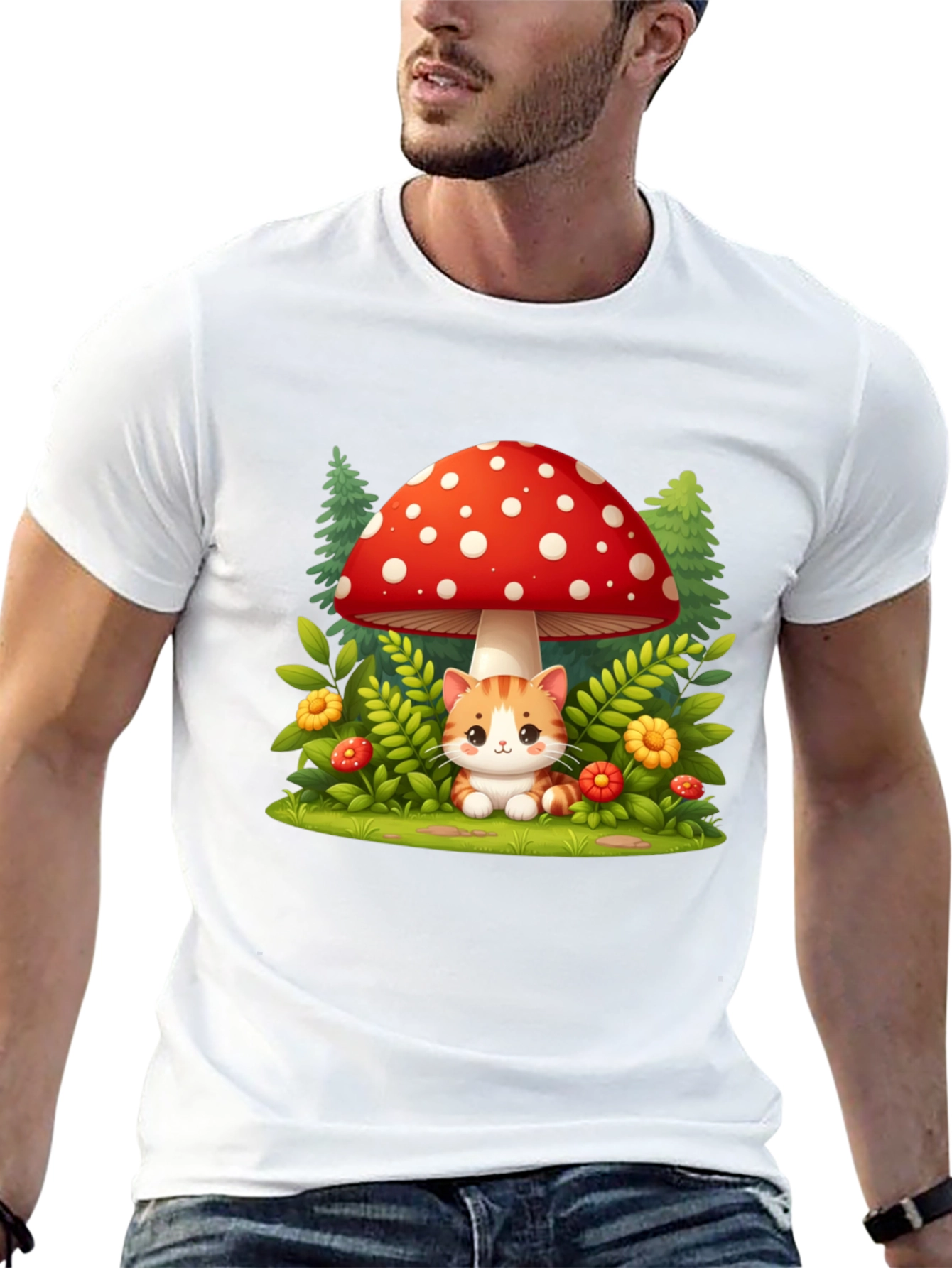 Mushroom Cat T-Shirt