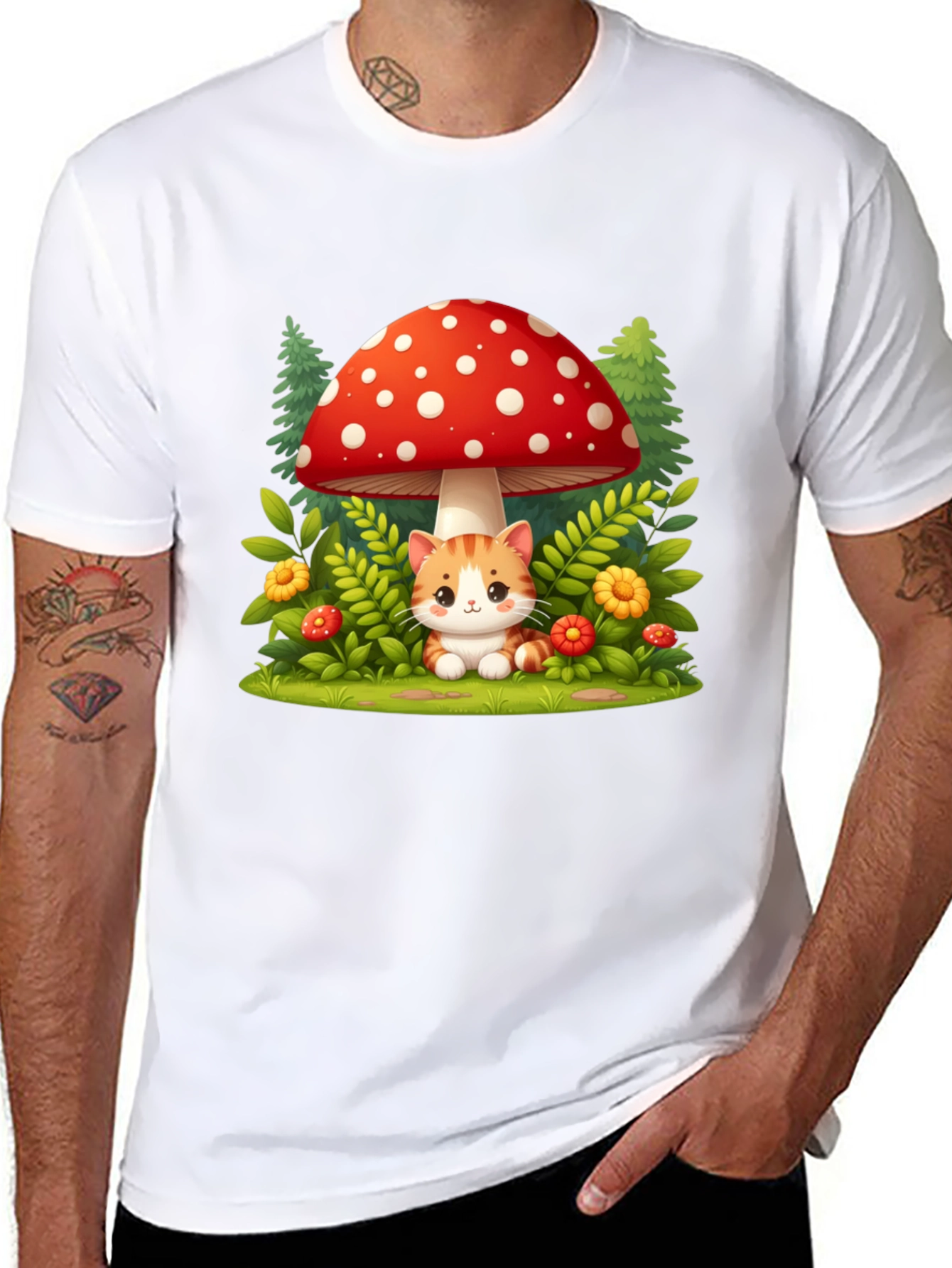 Mushroom Cat T-Shirt