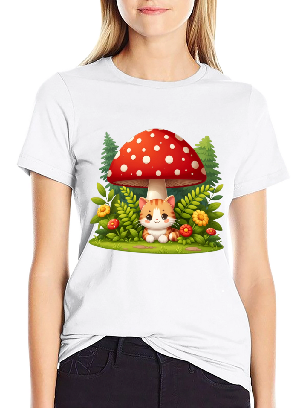 Mushroom Cat T-Shirt