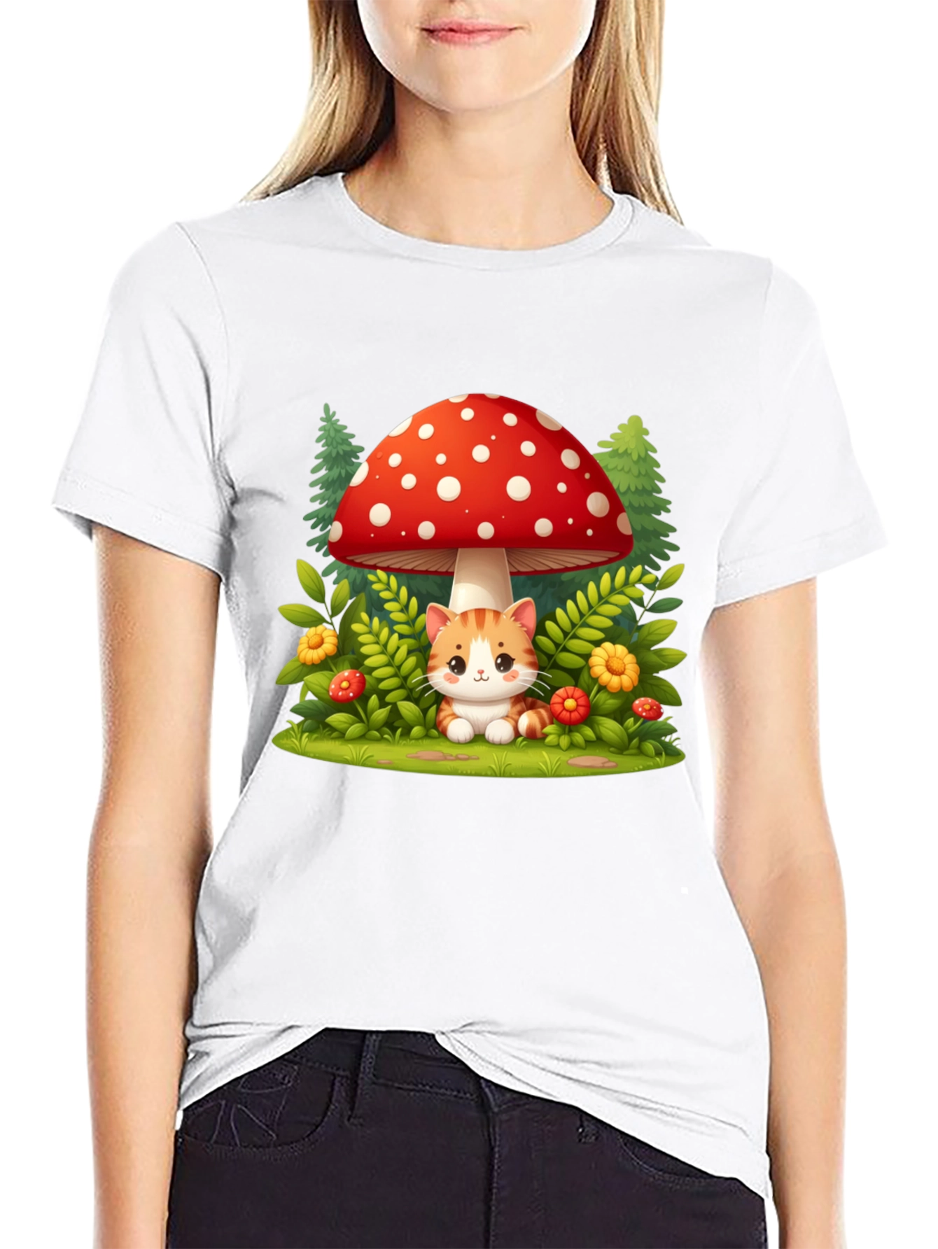 Mushroom Cat T-Shirt