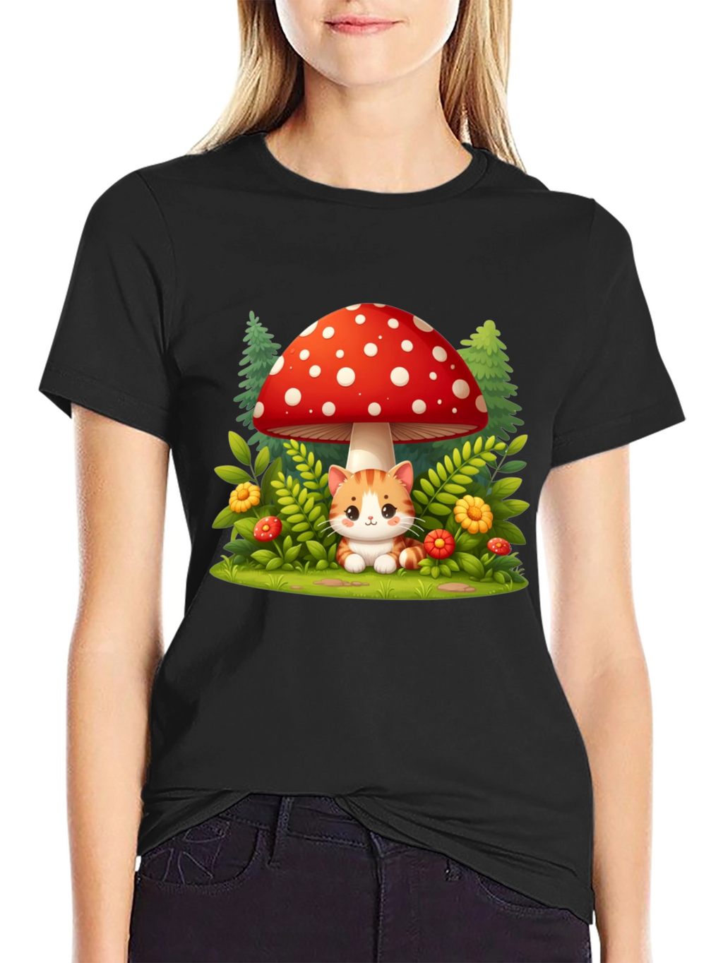 Mushroom Cat T-Shirt