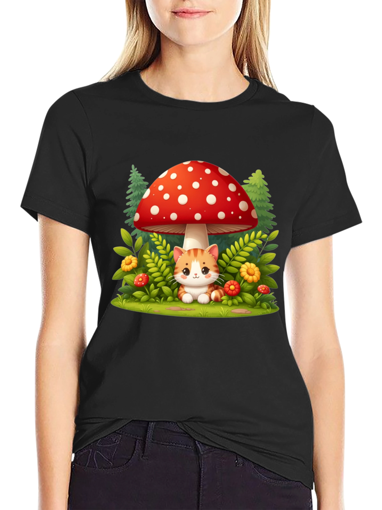 Mushroom Cat T-Shirt