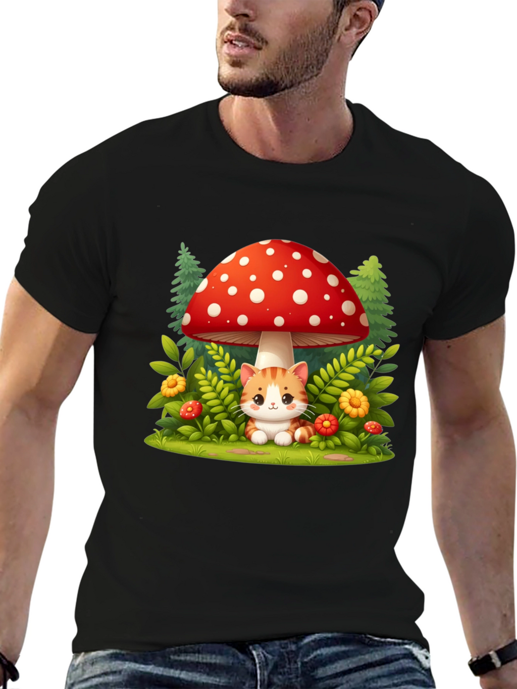 Mushroom Cat T-Shirt
