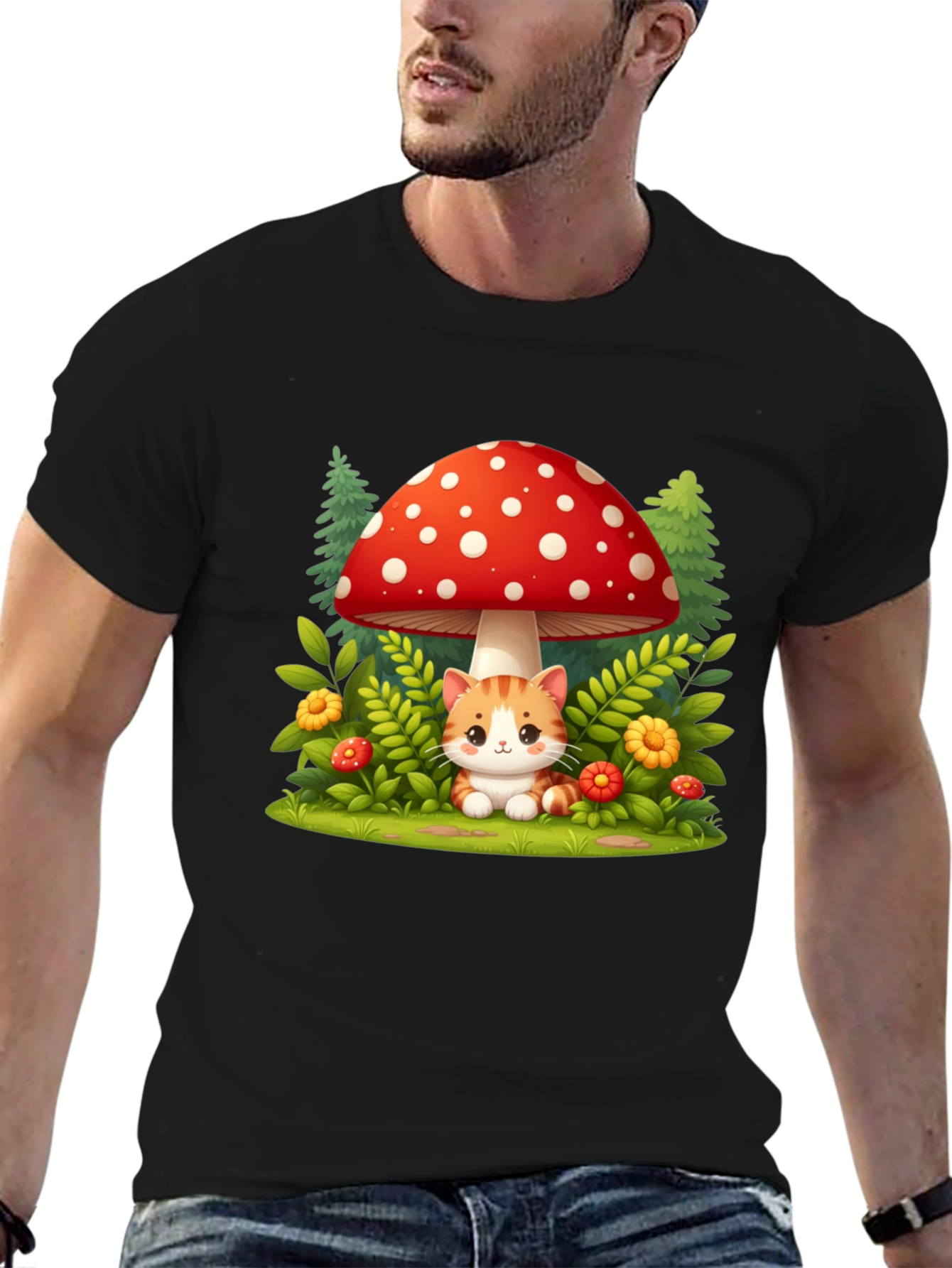 Mushroom Cat T-Shirt
