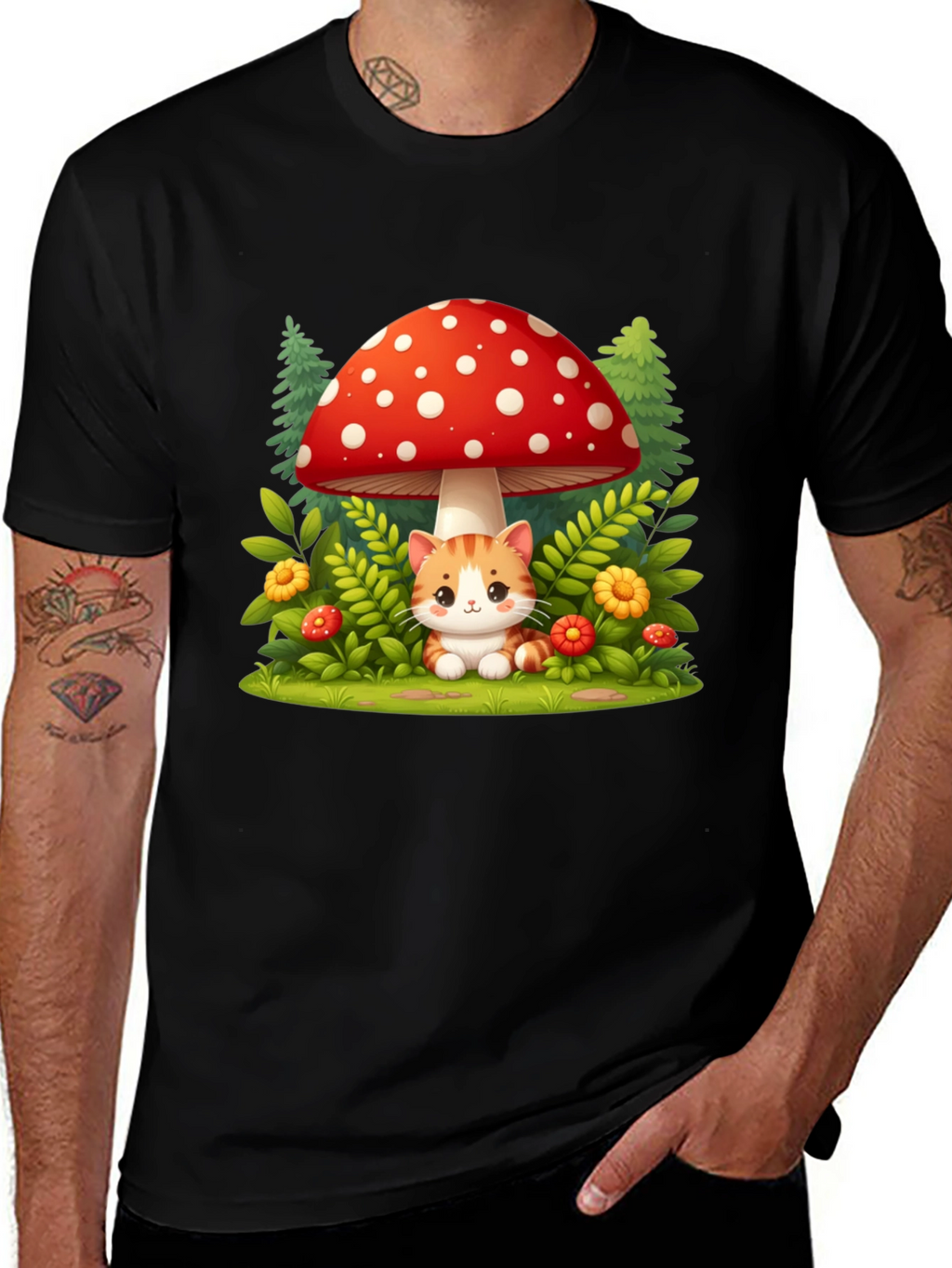 Mushroom Cat T-Shirt