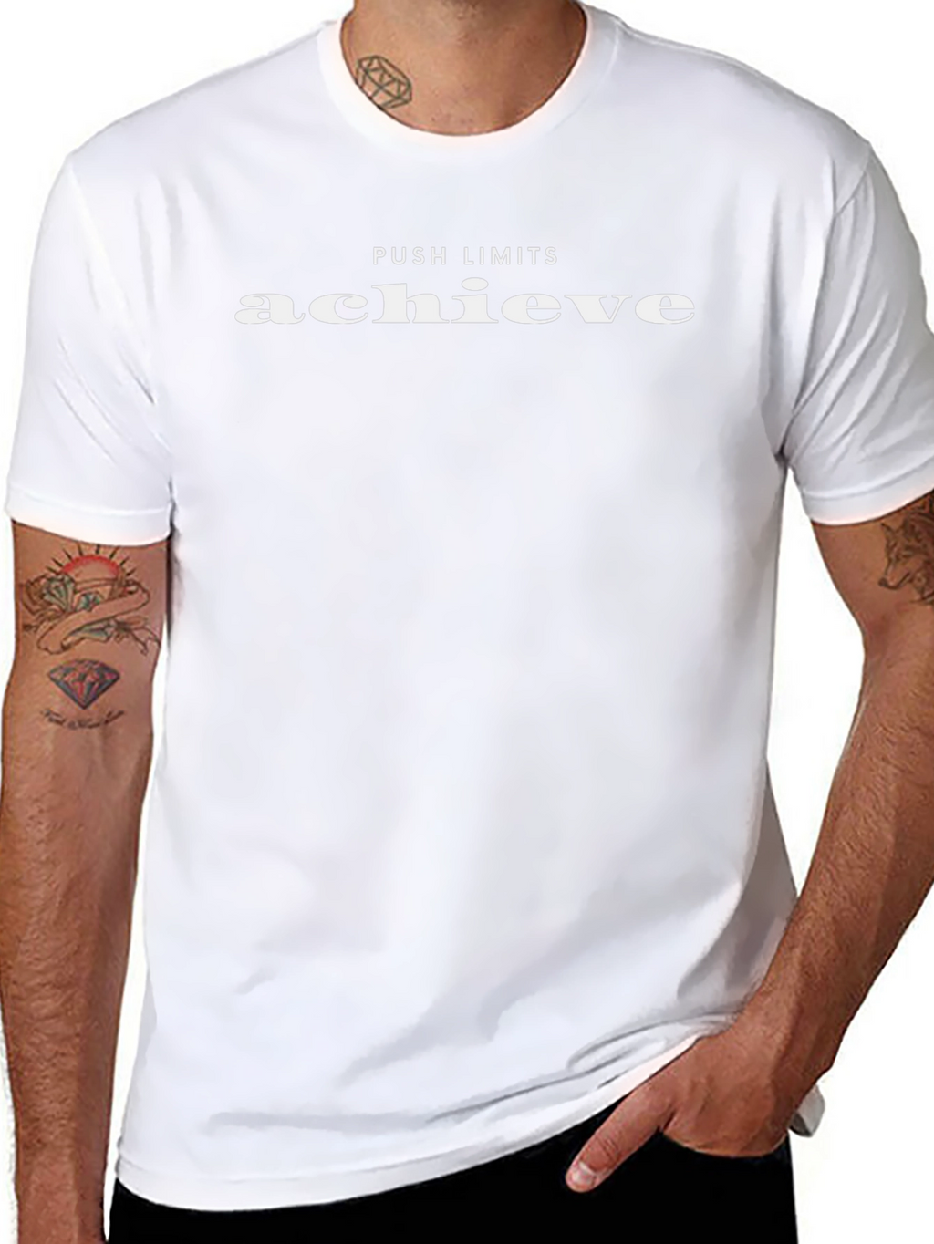 Achieve Black T-Shirt: Push Your Limits in Style