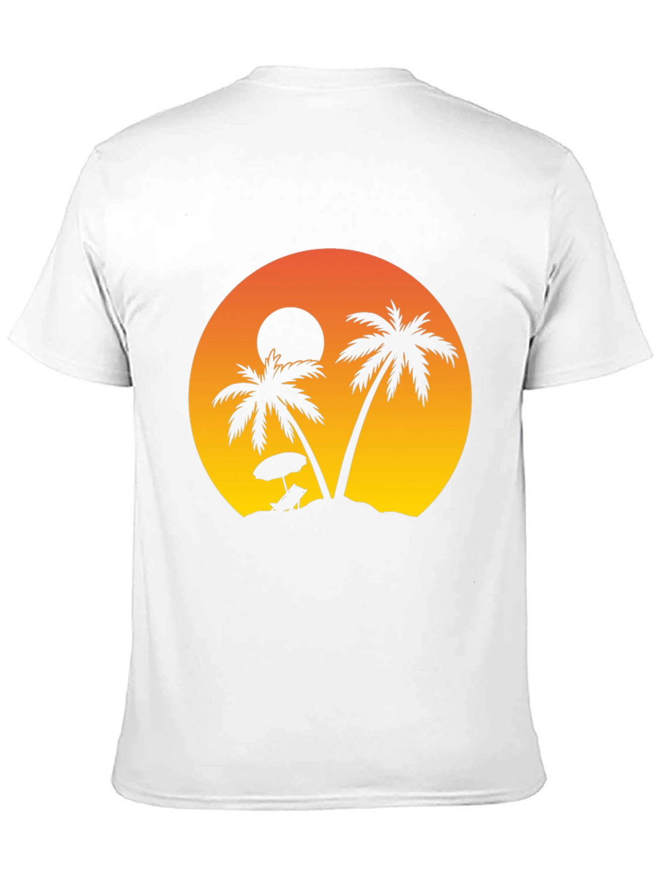 Sunset Beach Palm Tree T-Shirt