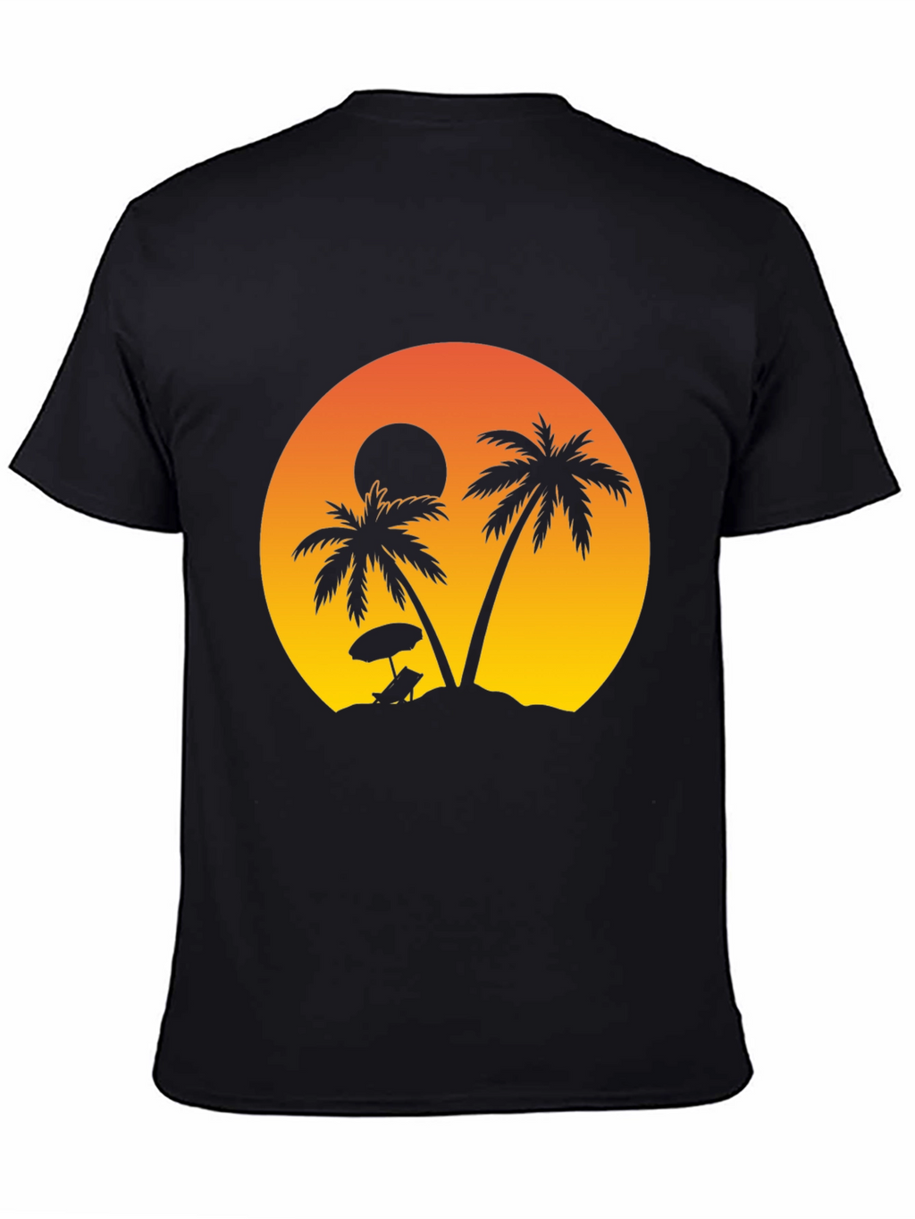 Sunset Beach Palm Tree T-Shirt