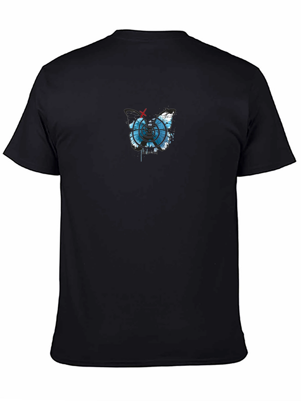 Mens Black Graphic Tee - Modern Target Design