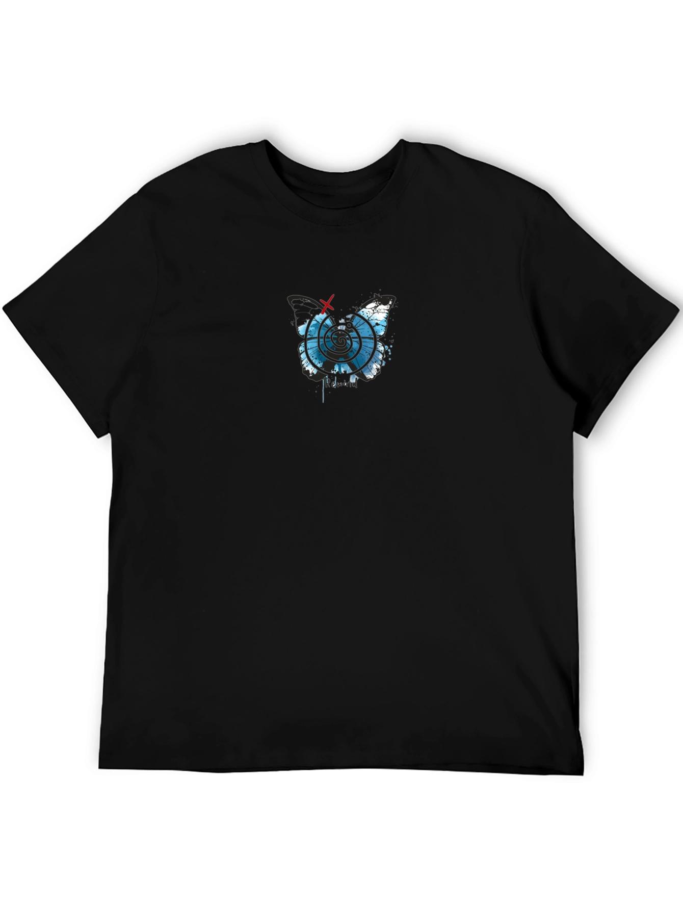 Mens Black Graphic Tee - Modern Target Design