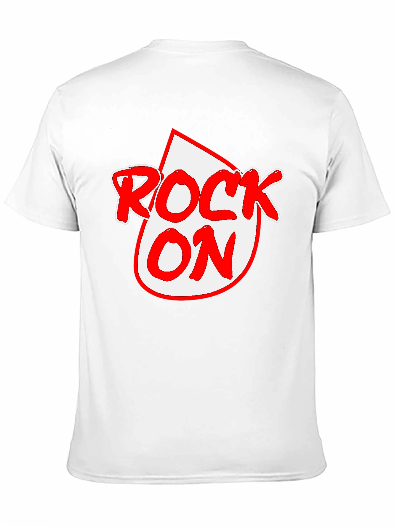 Rock On Graphic Tee - Black Crewneck