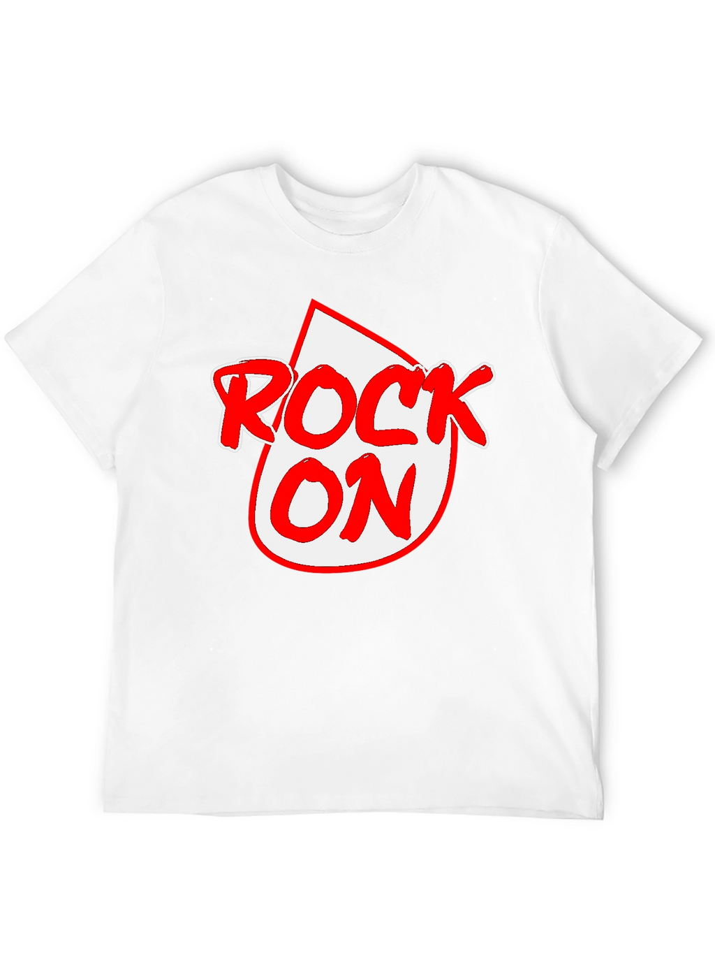 Rock On Graphic Tee - Black Crewneck